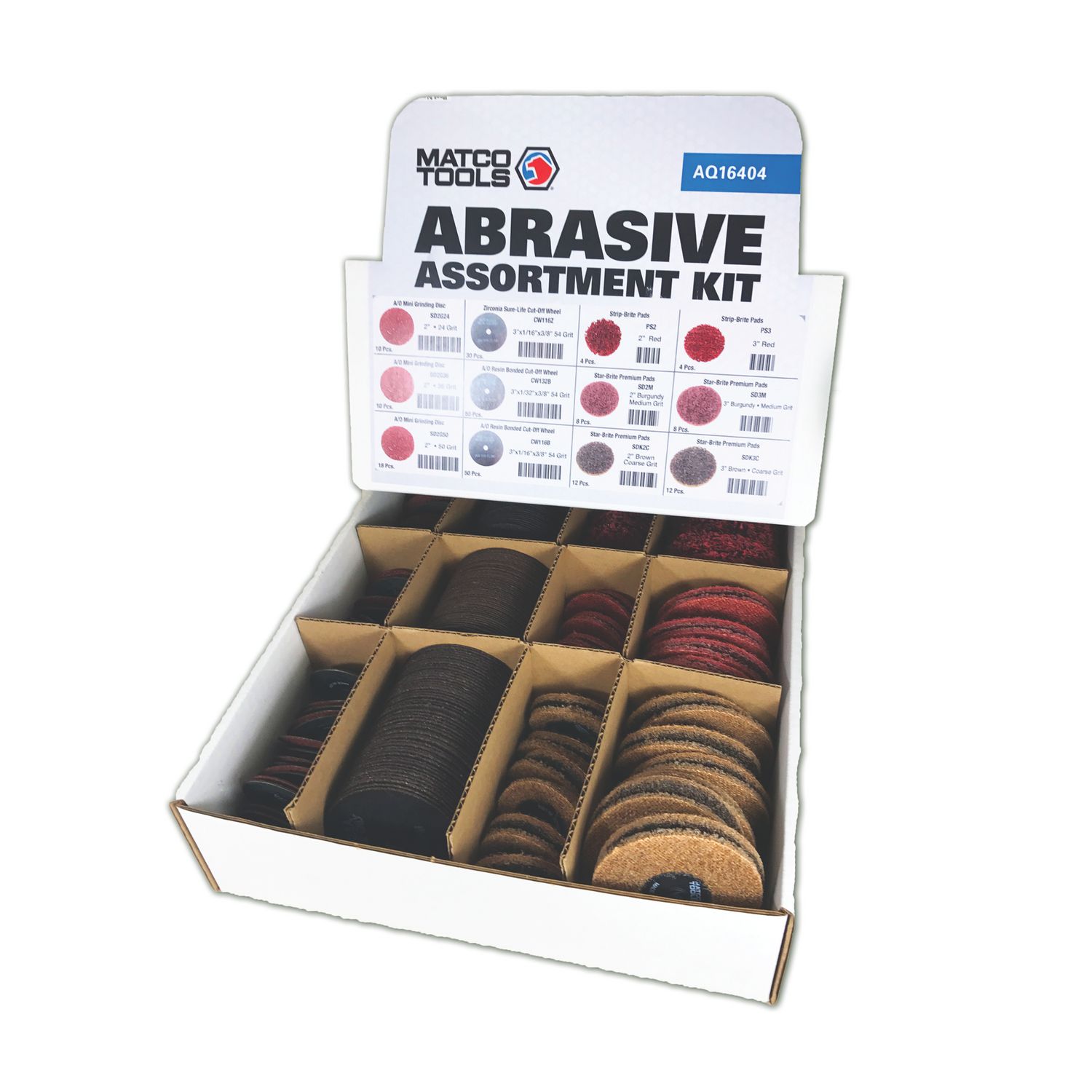 ABRASIVES TOOLBOX - 216 PCS 16404 | eBaydiy Tools