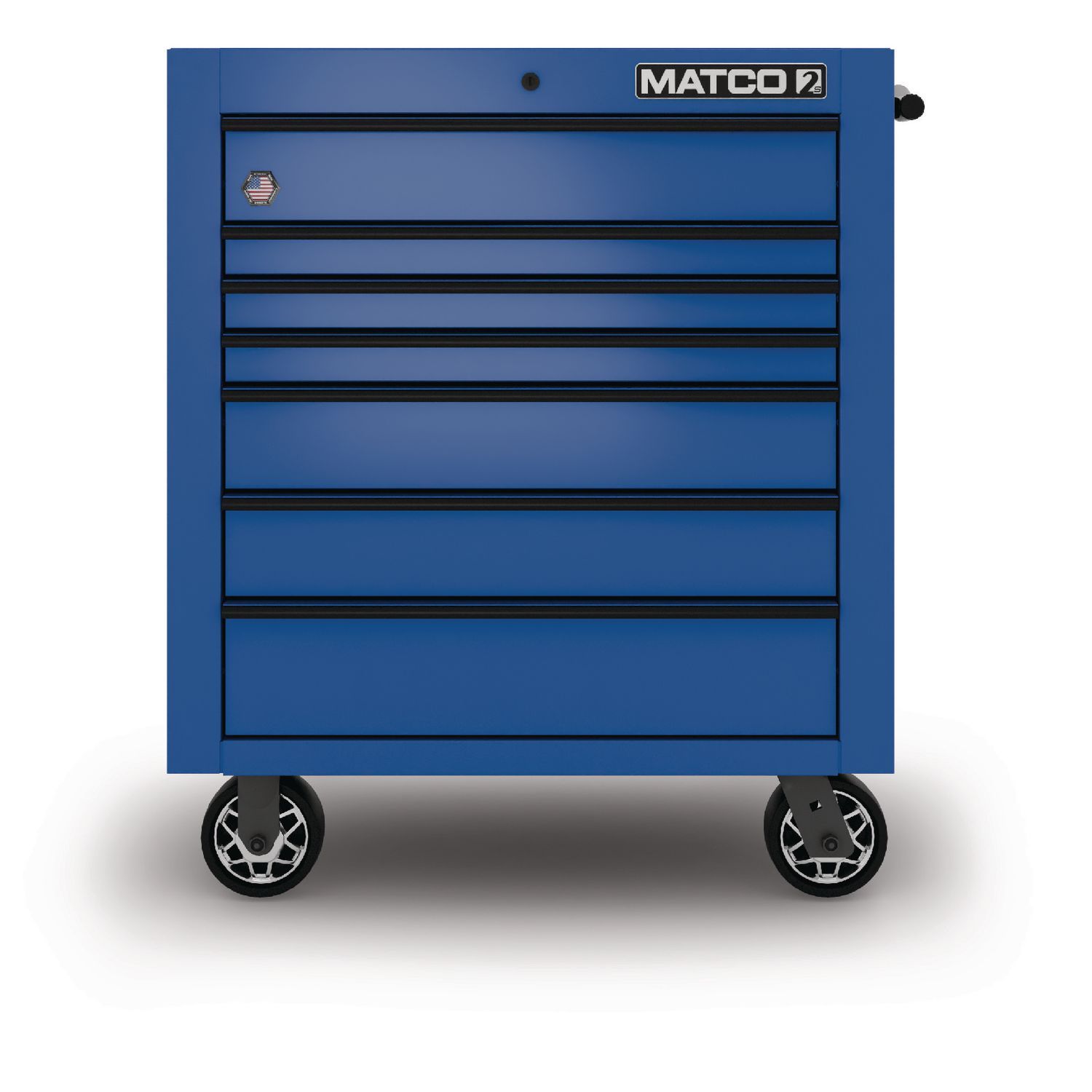 35 x 25 SINGLE-BAY 2s SERIES TOOLBOX (SAPPHIRE BLUE/BLACK) 2125TB-DDB | eBaydiy Tools