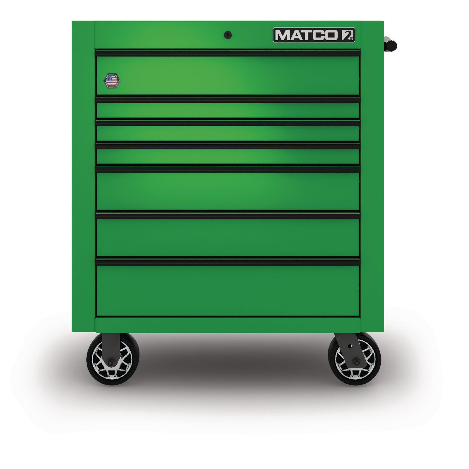 35 x 25 SINGLE-BAY 2s SERIES TOOLBOX (SCREAMIN' GREEN™/BLACK) 2125TB-GGB | eBaydiy Tools