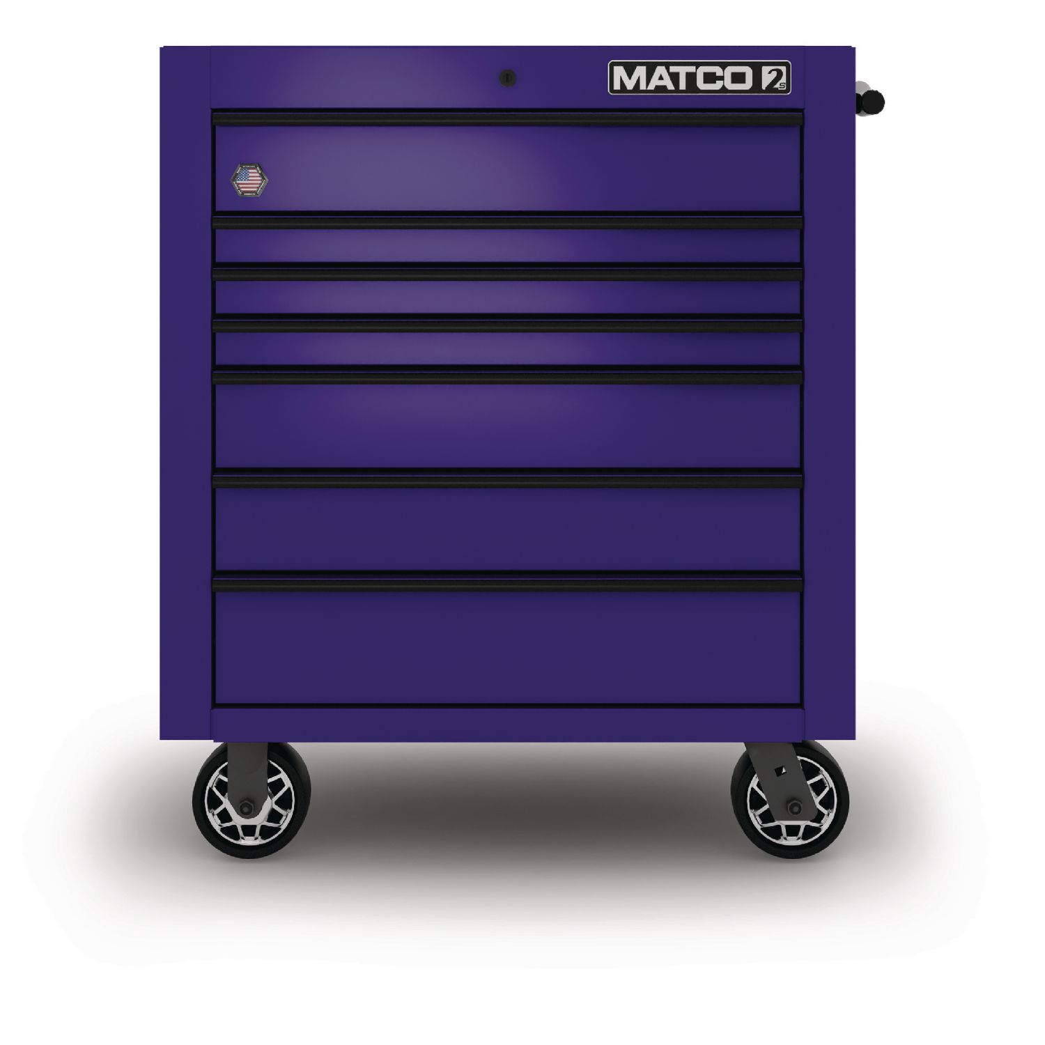 35 x 25 SINGLE-BAY 2s SERIES TOOLBOX (ELECTRIC PURPLE/BLACK) 2125TB-PPB | eBaydiy Tools