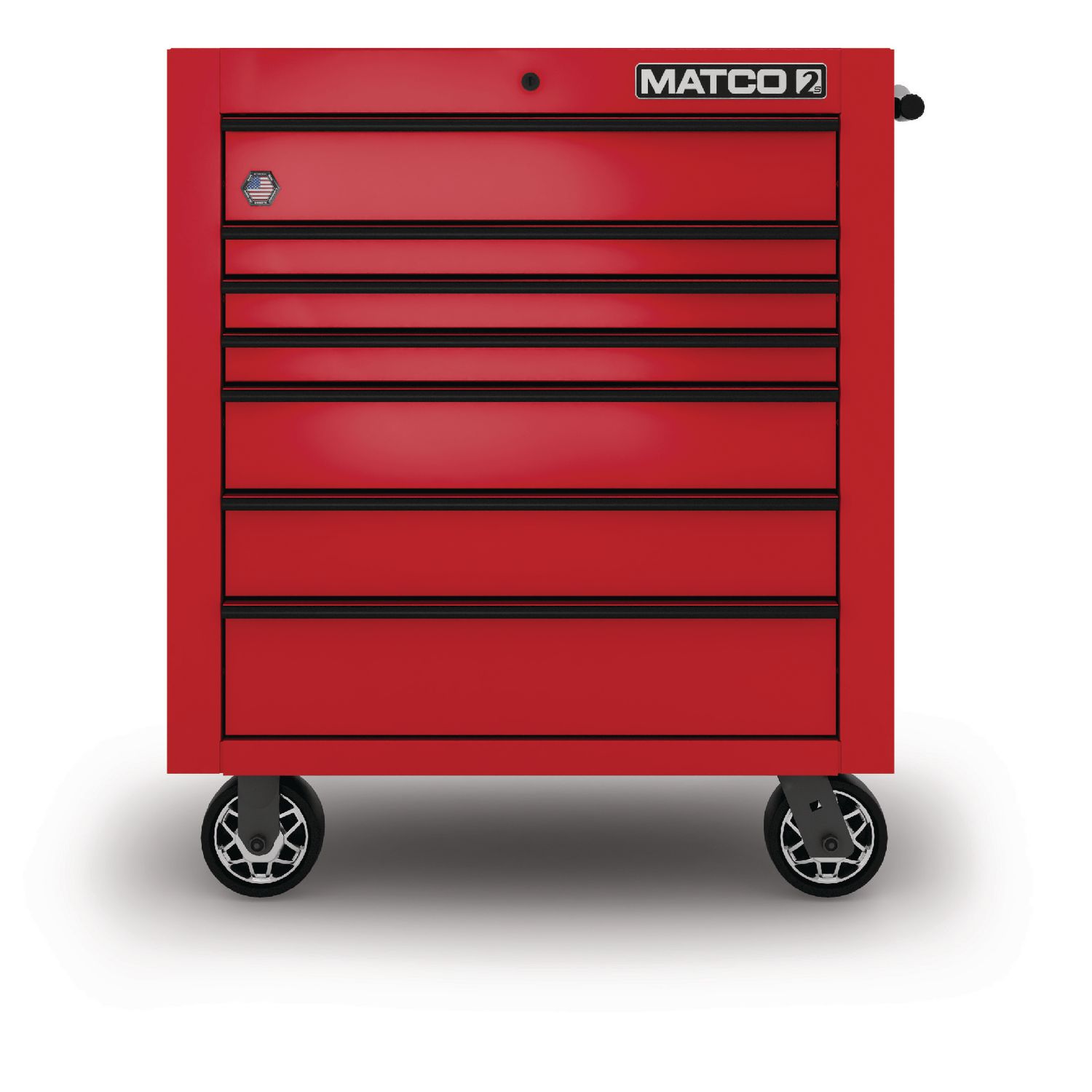 35 x 25 SINGLE-BAY 2s SERIES TOOLBOX (FIRE RED/BLACK) 2125TB-RRB | eBaydiy Tools