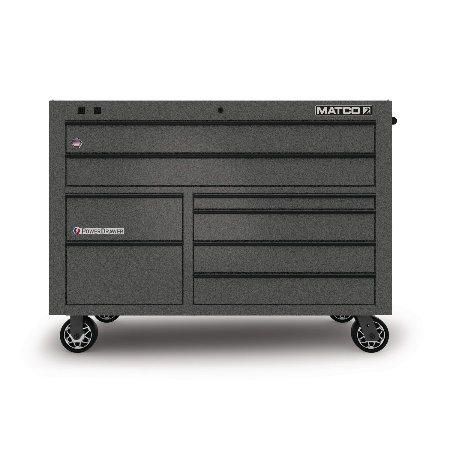 55 x 25 DOUBLE-BAY 2s SERIES TOOLBOX (TOUGH GUNMETAL GRAY/BLACK) 2225TB-NNB | eBaydiy Tools