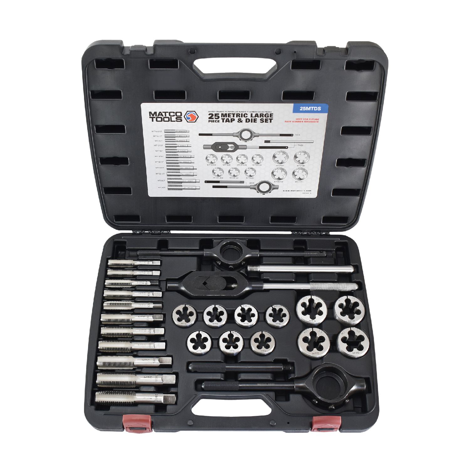25 PIECE METRIC LARGE TAP AND DIE SET 25MTDS | eBaydiy Tools - Image 2