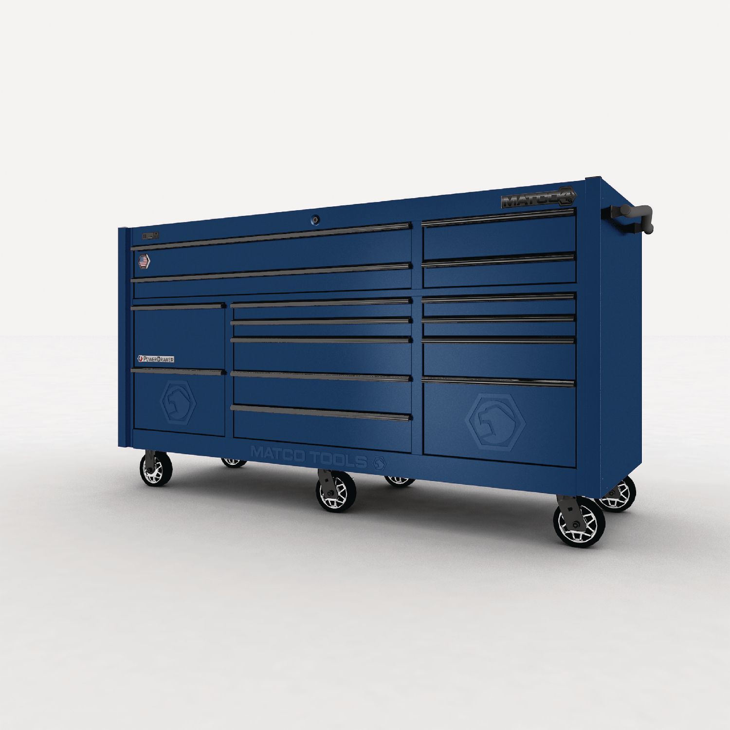 79 x 28 TRIPLE-BAY 4s SERIES TOOLBOX (SAPPHIRE BLUE/BLACK) 4328TB-DDB | eBaydiy Tools