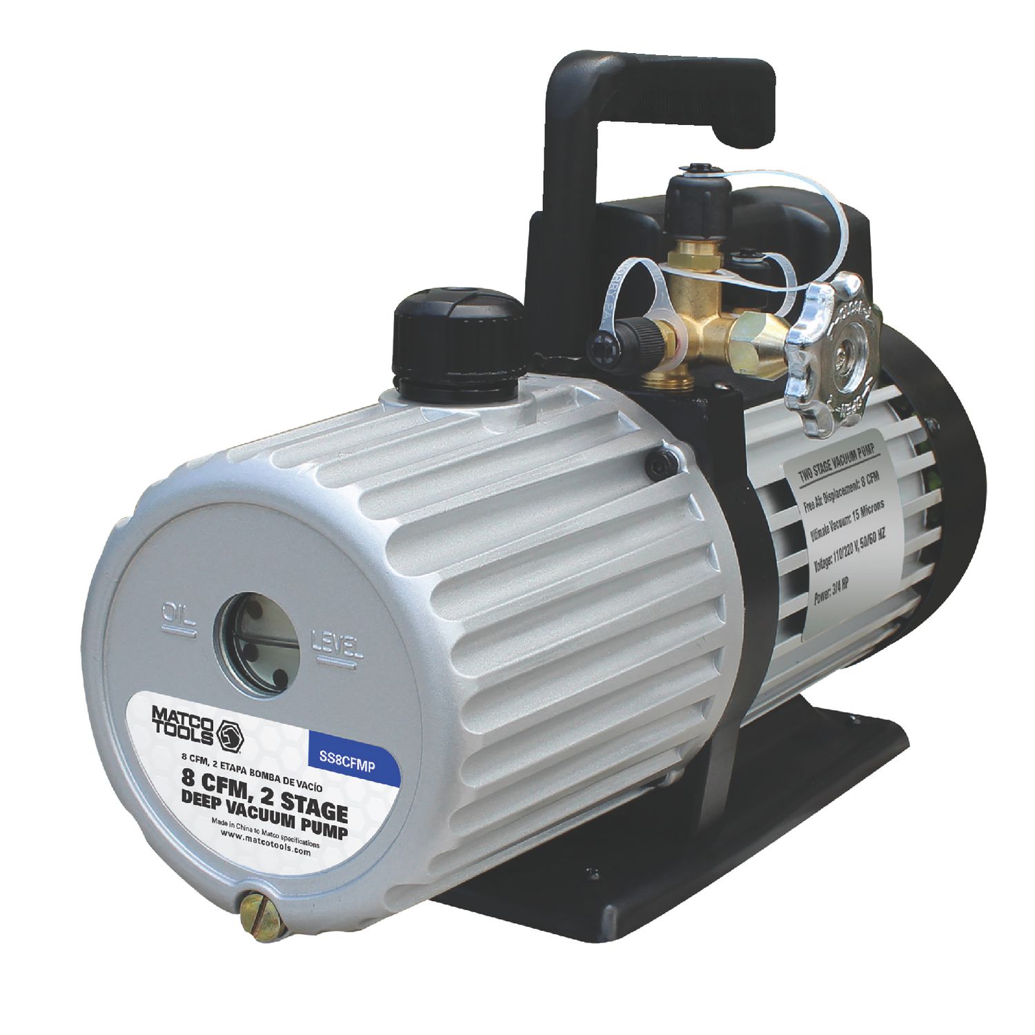 8 CFM DUAL VOLTAGE VACUUM PUMP 4S8CFMP | eBaydiy Tools