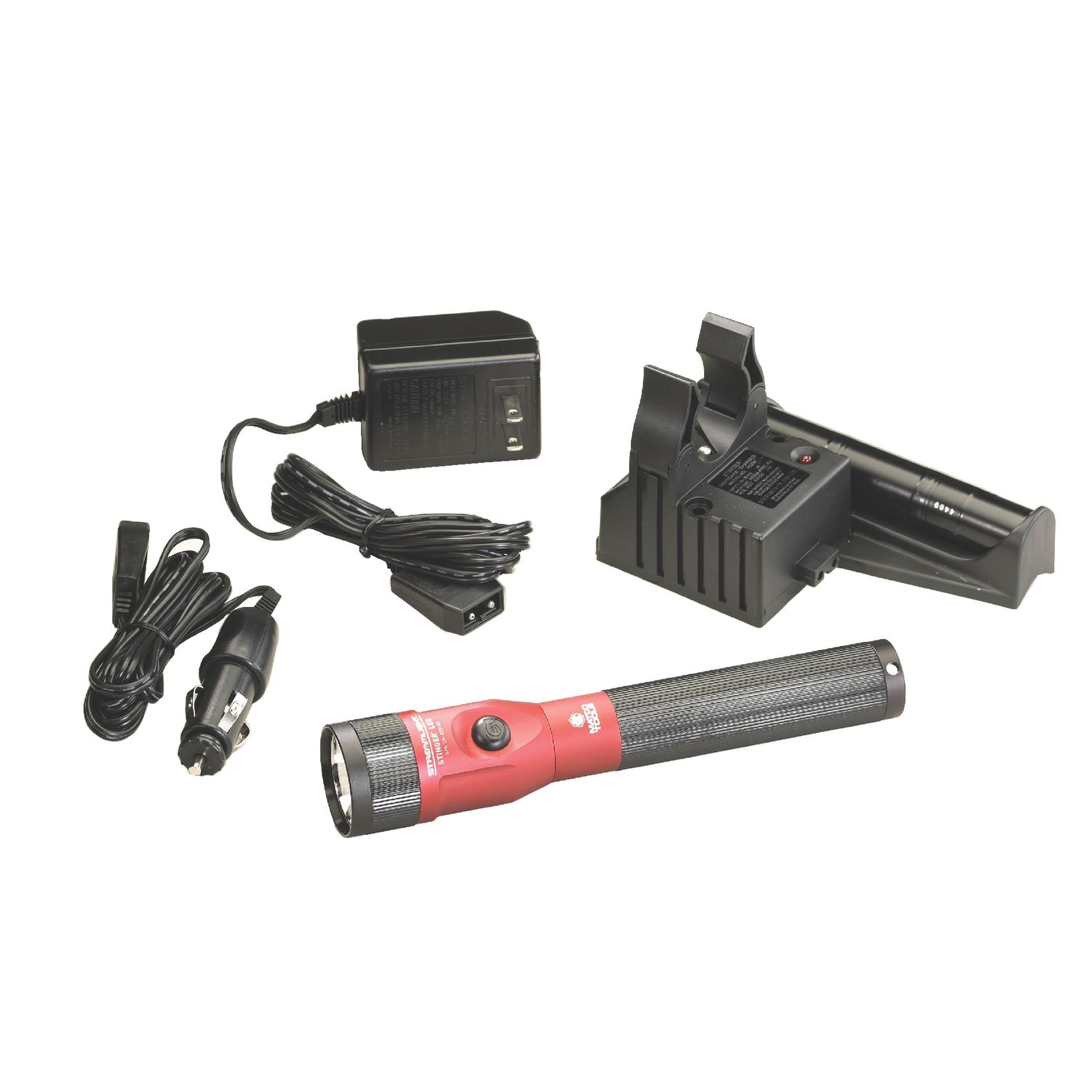 STREAMLIGHT STINGER 450 LUMENS LED RECHARGEABLE FLASHLIGHT WITH PIGGYBACK CHARGER-RED 75620 | eBaydiy Tools