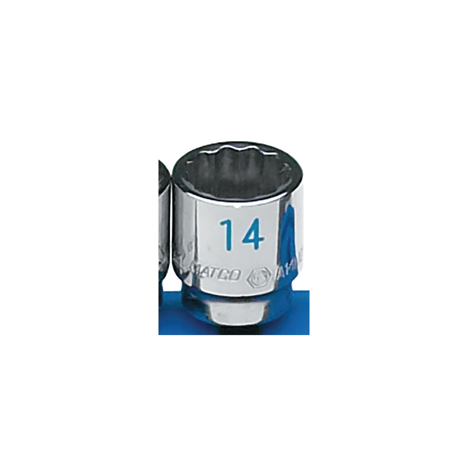 1/4 DRIVE 14MM METRIC 12 POINT CHROME SOCKET A14M2B | eBaydiy Tools