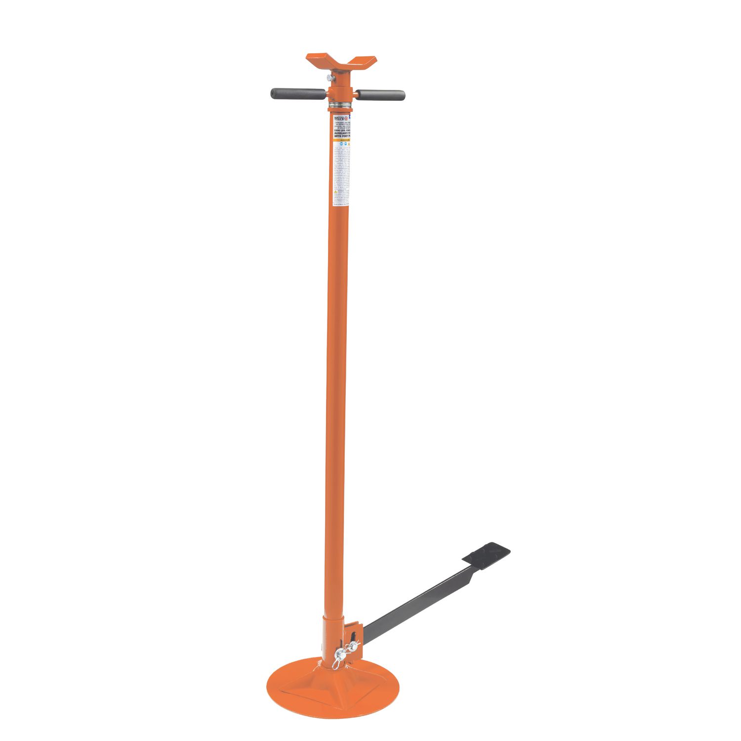 3/4 TON AUXILIARY STAND WITH FOOT PEDAL - ORANGE AS1500PM | eBaydiy Tools