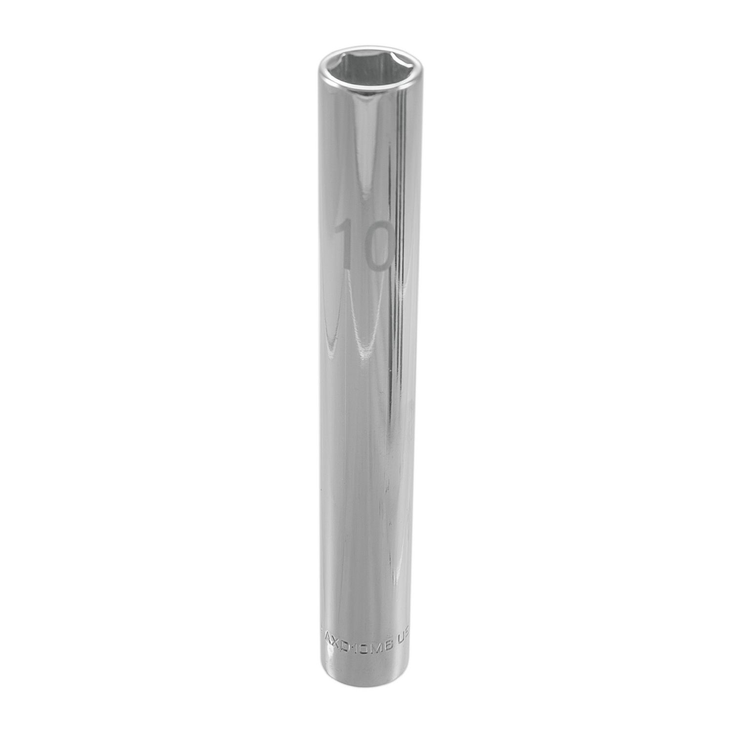 1/4 DRIVE 10MM METRIC 6 POINT EXTRA DEEP CHROME SOCKET AXD10M6 | eBaydiy Tools