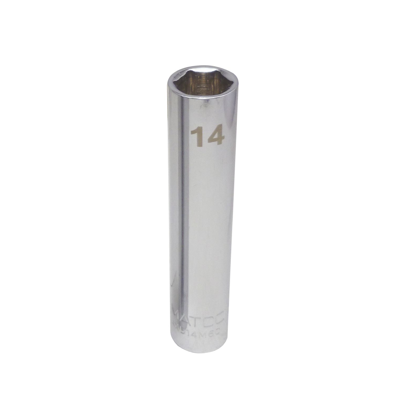 1/4 DRIVE 14MM METRIC CHROME DEEP SOCKET AXD14M6C | eBaydiy Tools