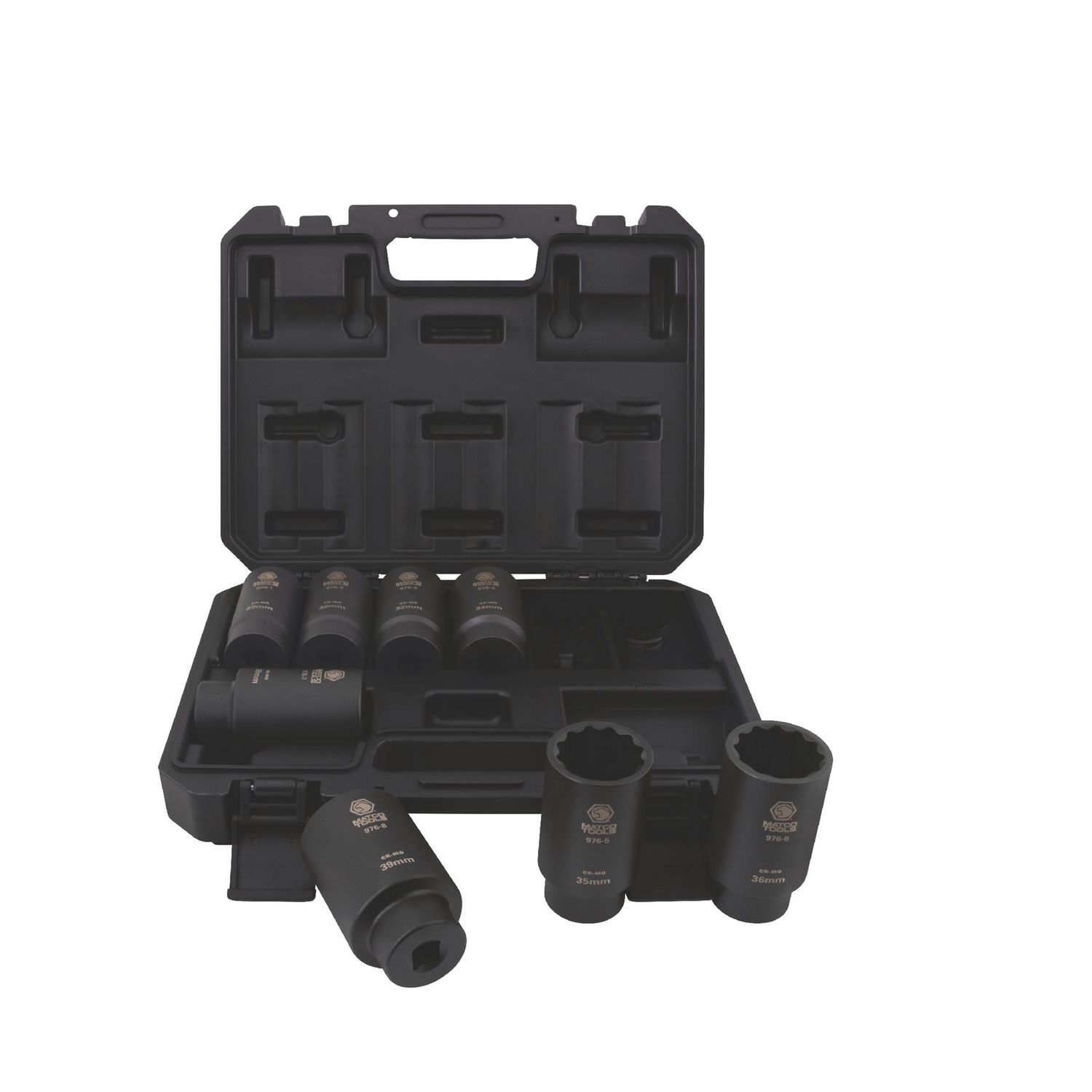 1/2 DRIVE 12 POINT AXLE NUT SOCKET SET, 8 PIECE AXL12PTA | eBaydiy Tools