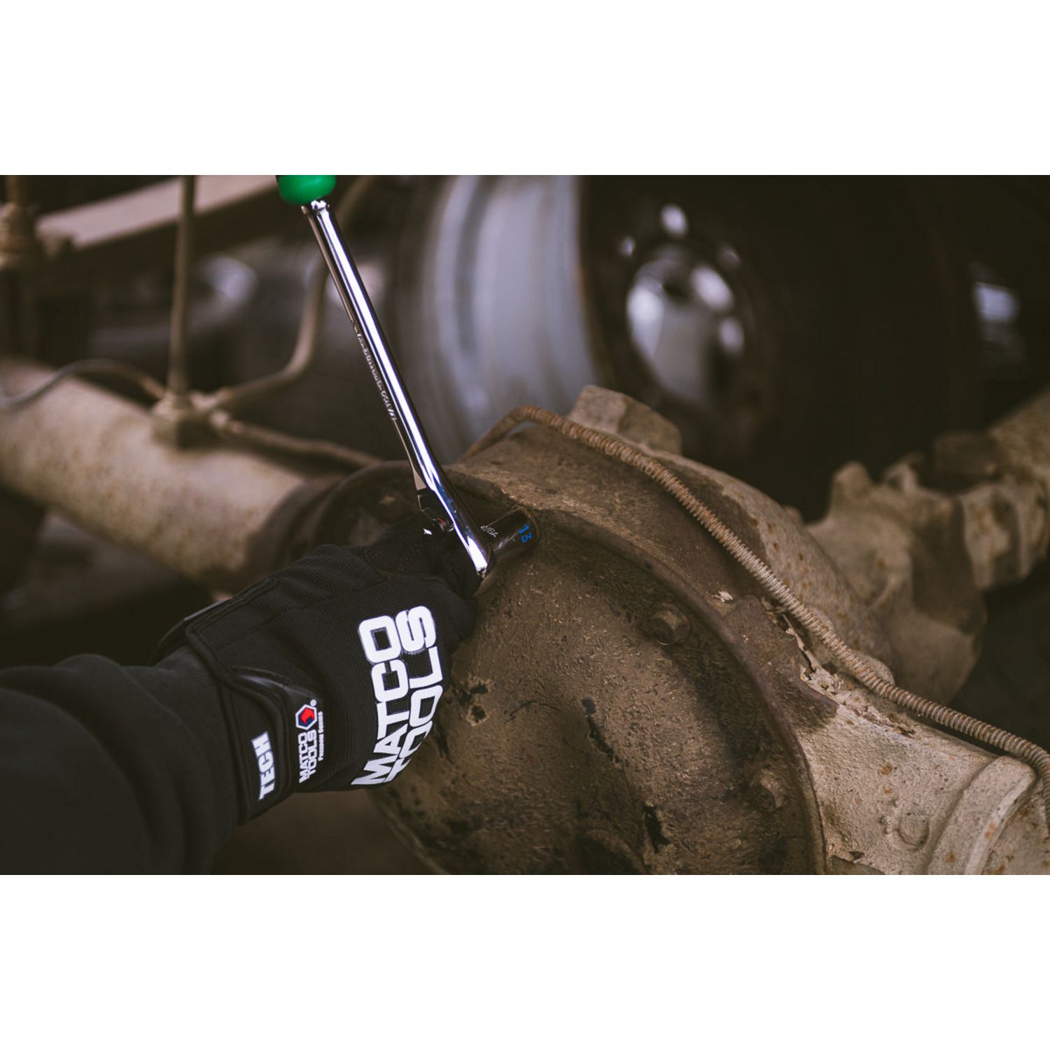 3/8 DRIVE 11-3/4 EIGHTY8 TOOTH FIXED RATCHET WITH ERGO HANDLE - GREEN BFR118G | eBaydiy Tools - Image 4