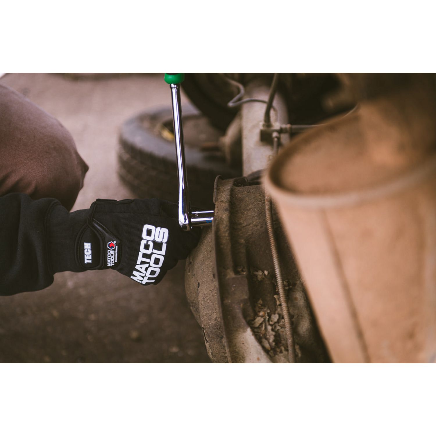 3/8 DRIVE 11-3/4 EIGHTY8 TOOTH FIXED RATCHET WITH ERGO HANDLE - GREEN BFR118G | eBaydiy Tools - Image 5