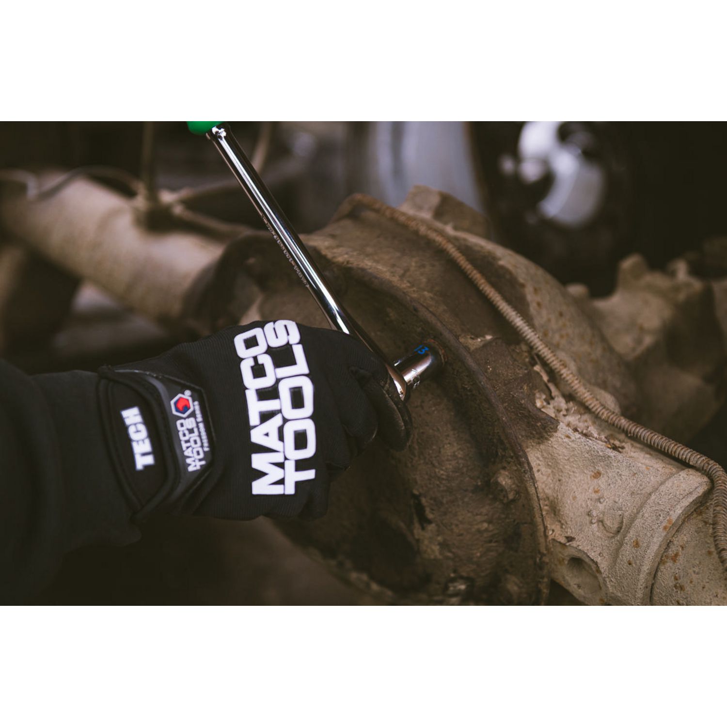 3/8 DRIVE 11-3/4 EIGHTY8 TOOTH FIXED RATCHET WITH ERGO HANDLE - GREEN BFR118G | eBaydiy Tools - Image 7