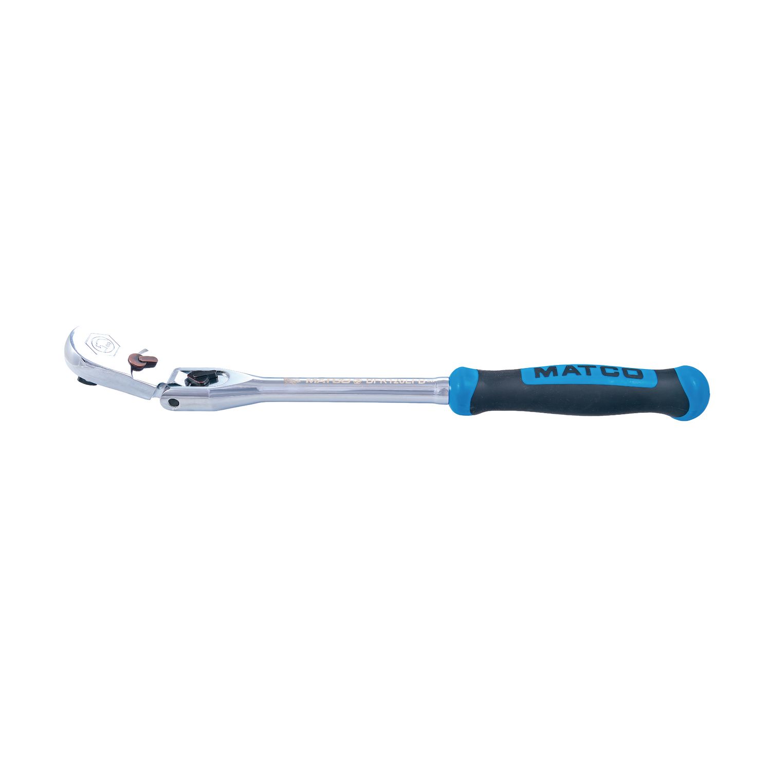 3/8 DRIVE 12-1/2 EIGHTY8 TOOTH LOCKING FLEX HEAD RATCHET WITH ERGO HANDLE - BLUE BFR128LFB | eBaydiy Tools