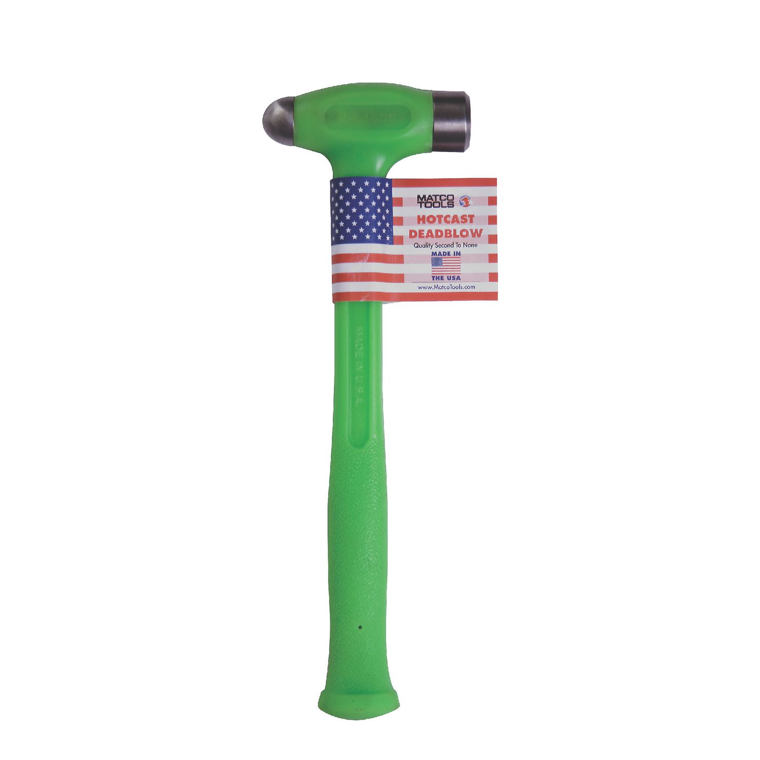 16 OZ DEADBLOW STEEL FACE BALL PEEN HAMMER GREEN BH16DB | eBaydiy Tools