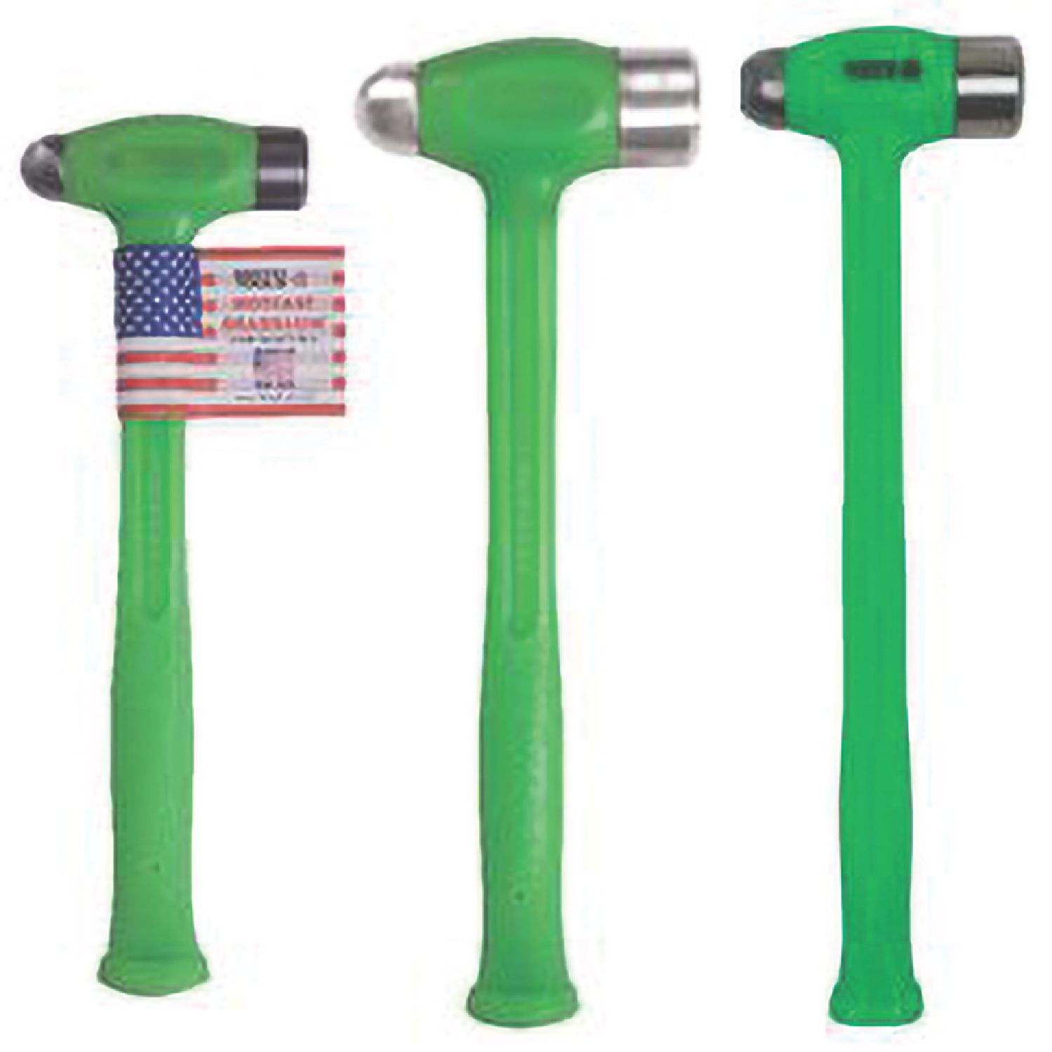 KIT OF 3 DEADBLOW STEEL FACE GREEN BALL PEEN HAMMER GREEN BH16DB, BH32DB, BH40DB BHDB3SETM | eBaydiy Tools