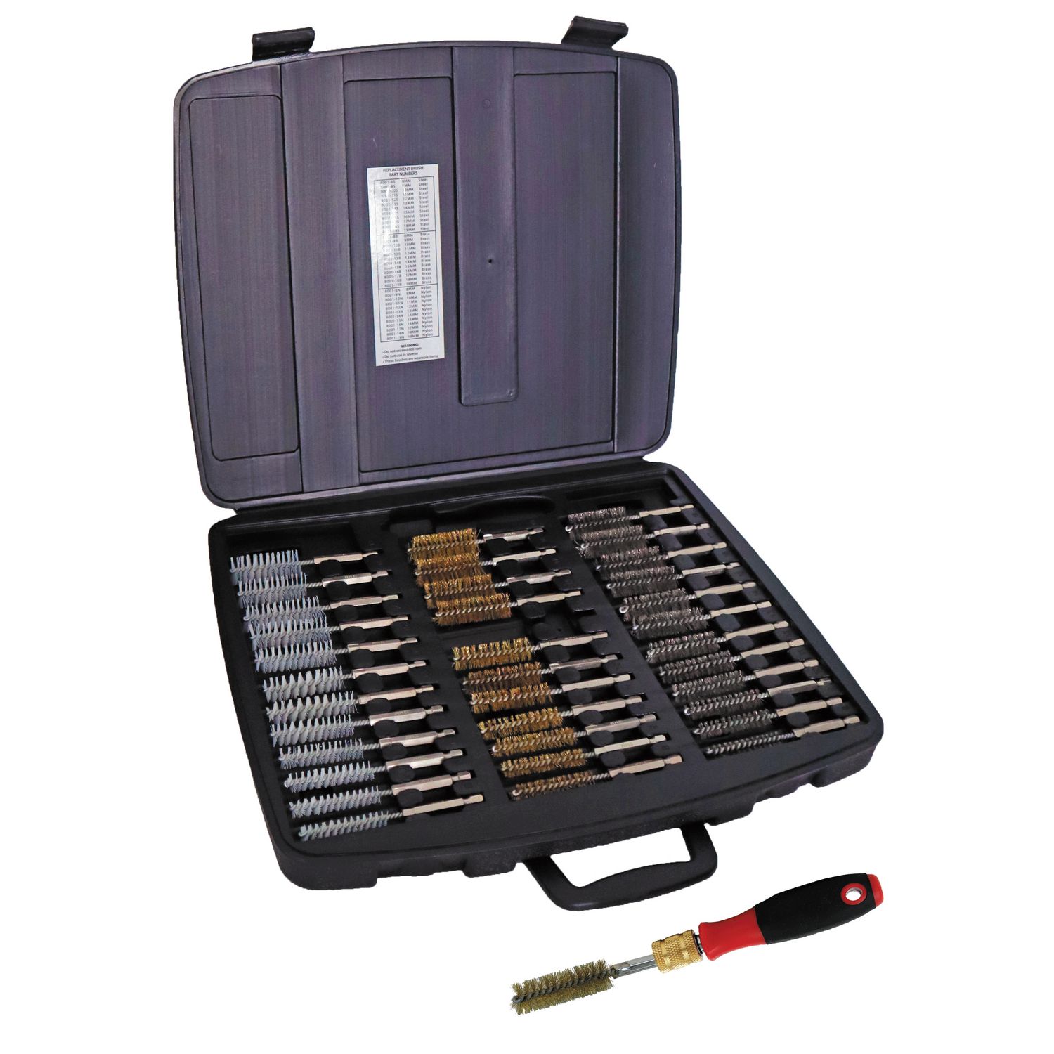36 PIECE BRUSH KIT WITH DRIVER BK8001D | eBaydiy Tools