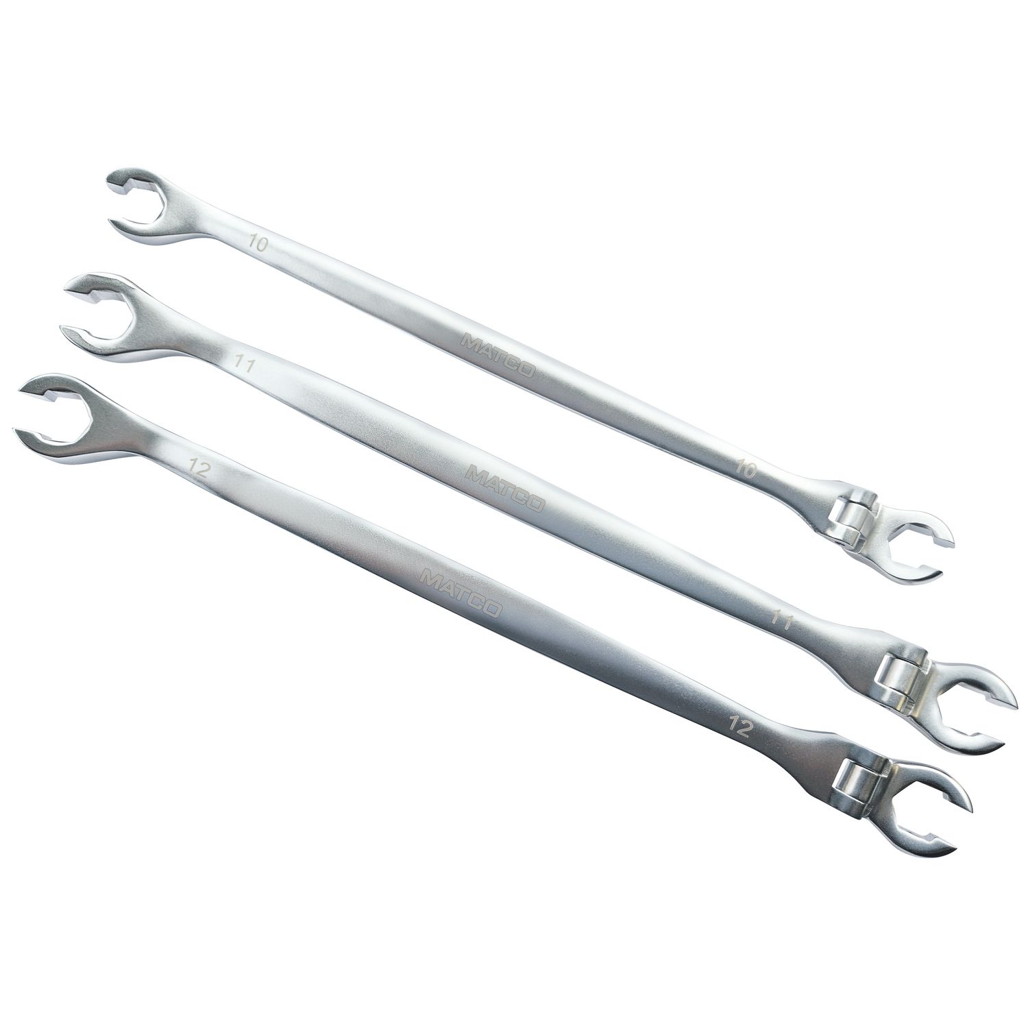 METRIC BRAKE LINE WRENCH SET, EXTRA LONG 3PC BLW3MXL | eBaydiy Tools