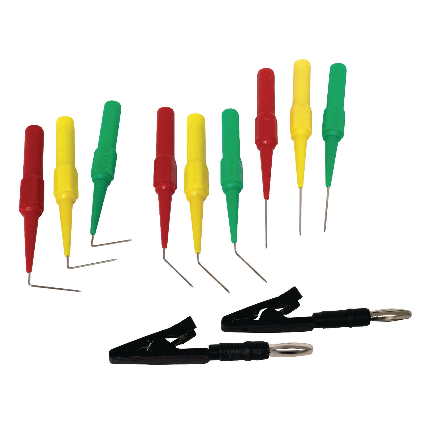 11 PIECE BACK PROBE PINS AND ALLIGATOR CLIPS SET BP750 | eBaydiy Tools