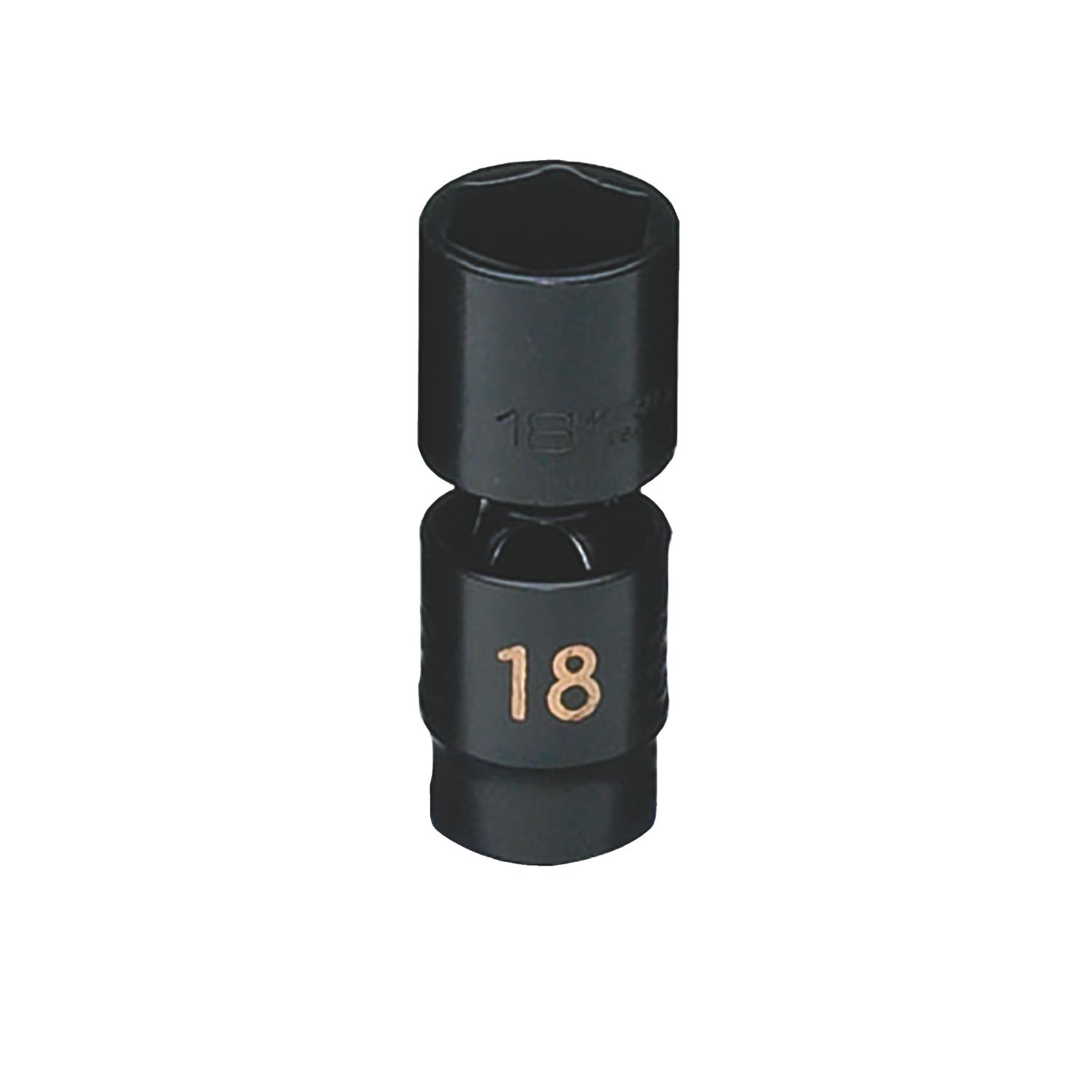 3/8 DRIVE 18MM METRIC 6 POINT MID-LENGTH UNIVERSAL IMPACT SOCKET BUPI18M6 | eBaydiy Tools