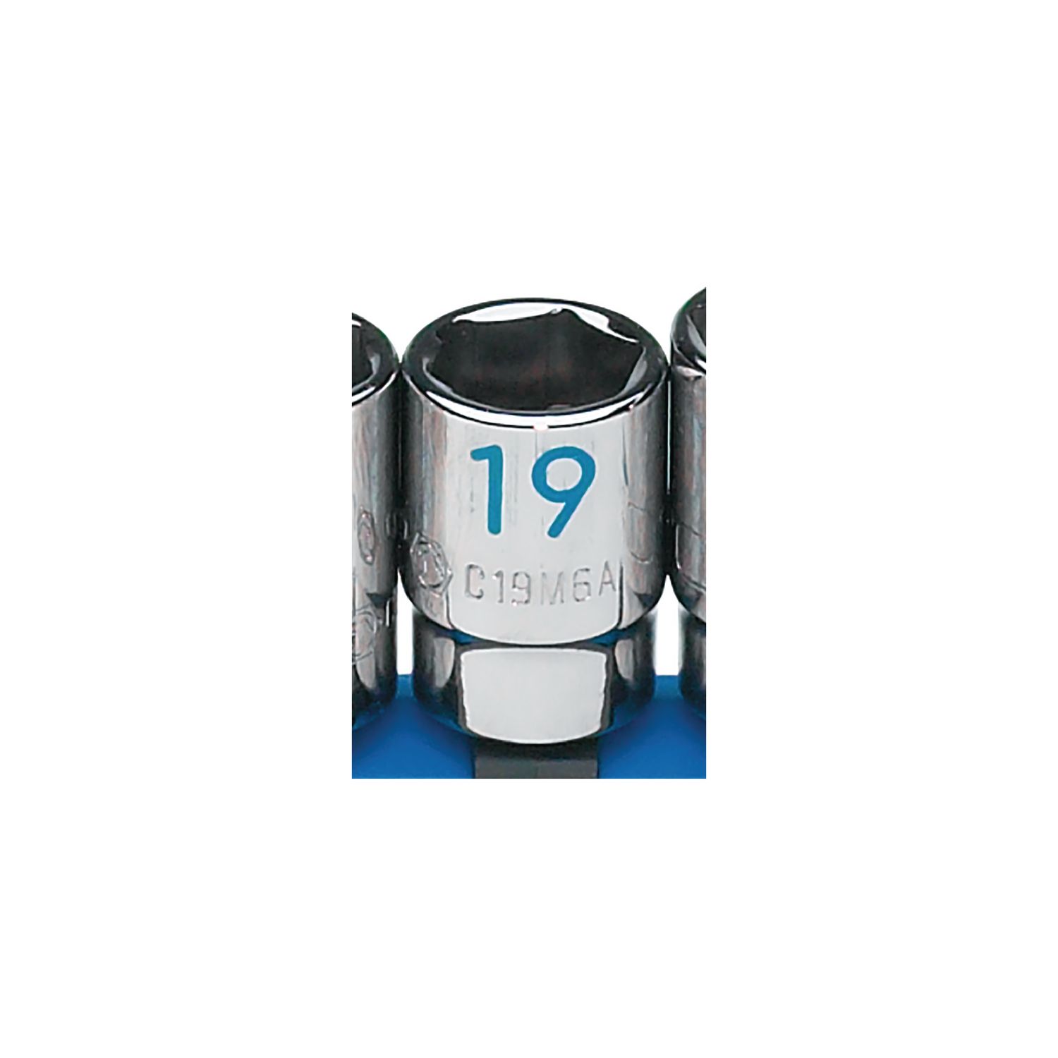 1/2 DRIVE 19MM METRIC 6 POINT CHROME SOCKET C19M6A | eBaydiy Tools