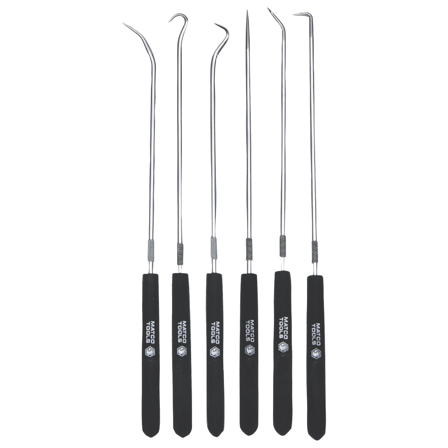 6 PIECE LONG HOOK AND PICK SET WITH CUSHION GRIP CHP6L | eBaydiy Tools