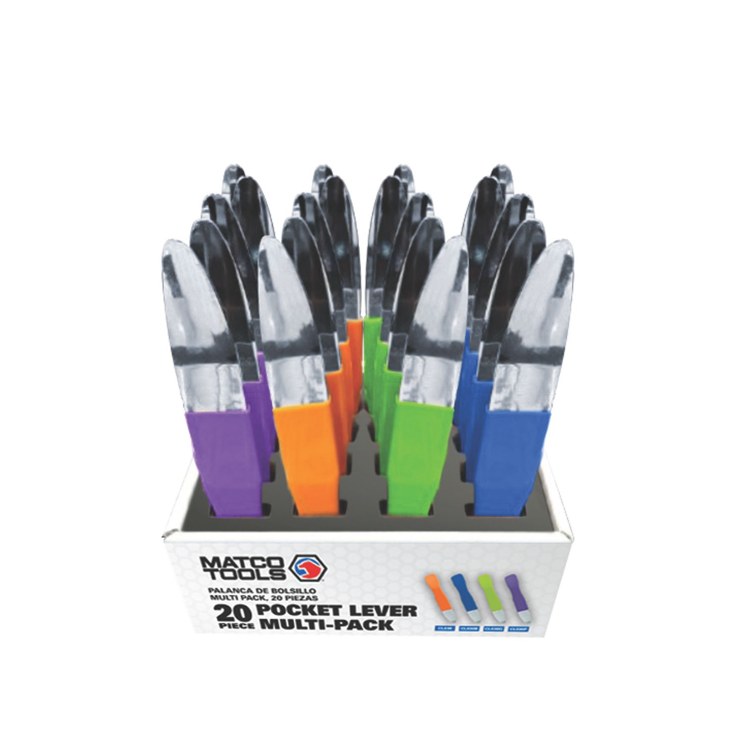 POCKET LEVER MULTI-COLOR DISPLAY, 20 PACK CL030DIS | eBaydiy Tools