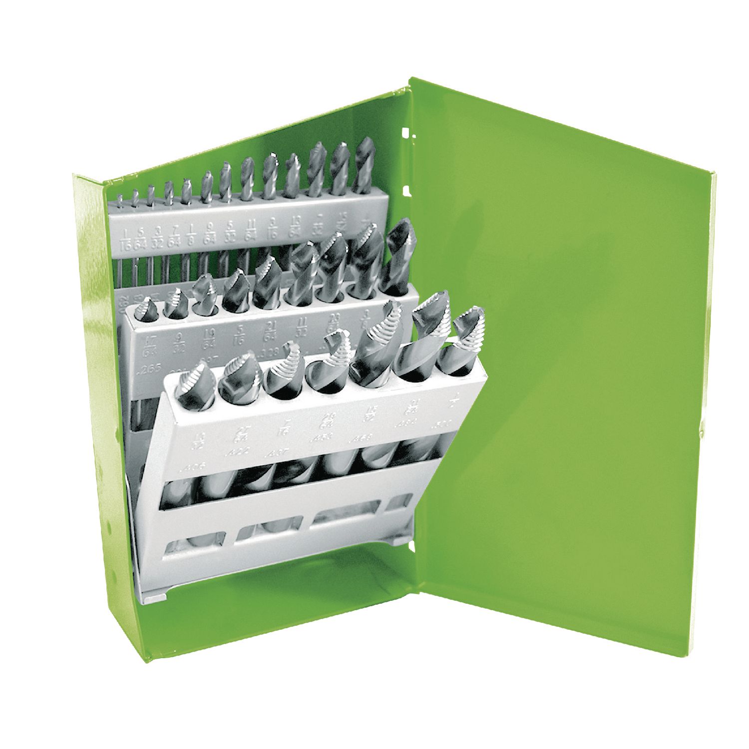 HYPER-STEP HIGH-SPEED STEEL STUBBY REDUCED SHANK DRILL BIT SET, 29 PIECE DB29HSRGS | eBaydiy Tools