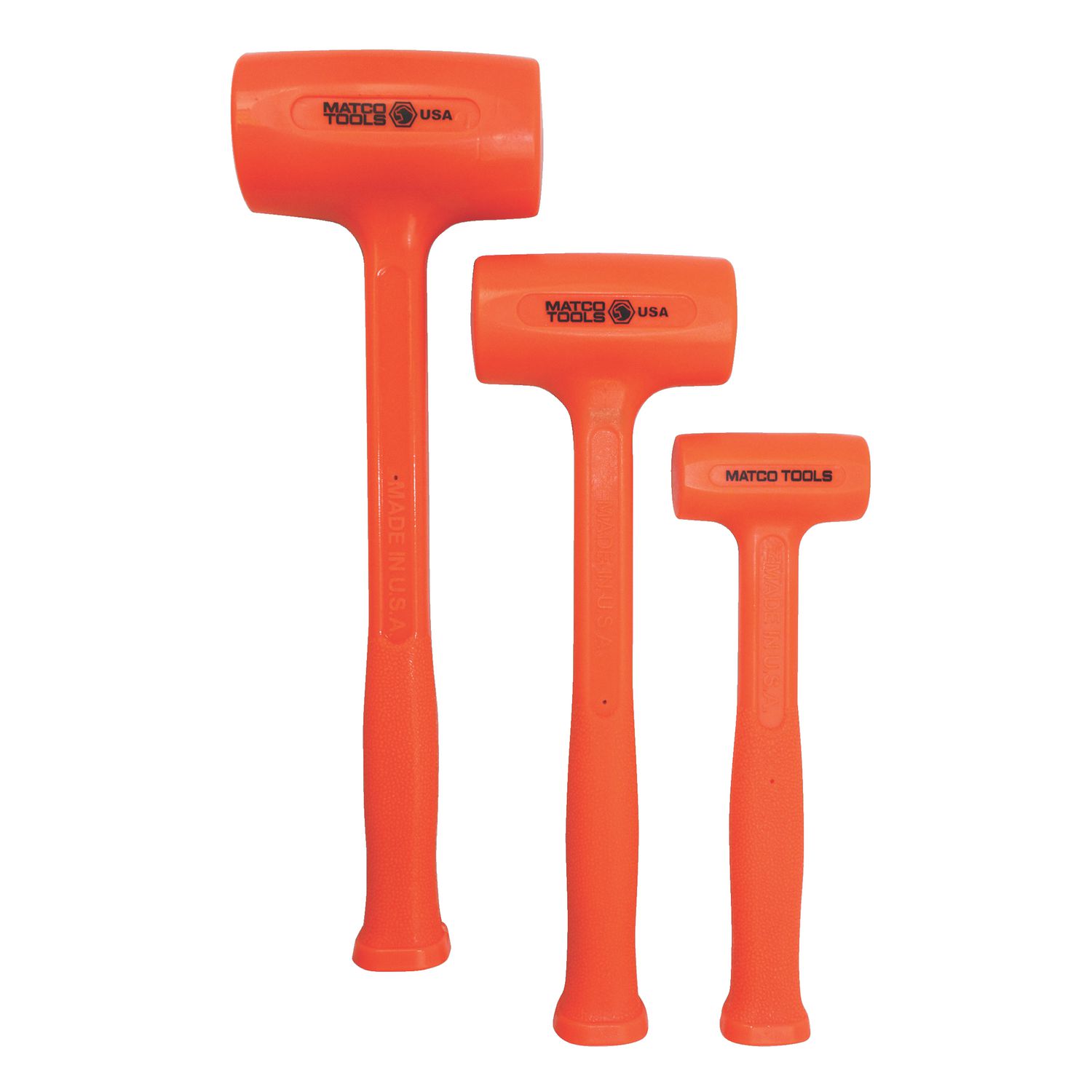 3 PIECE STANDARD HEAD MATCOTHANE™ HAMMER SET ORANGE DB3O | eBaydiy Tools
