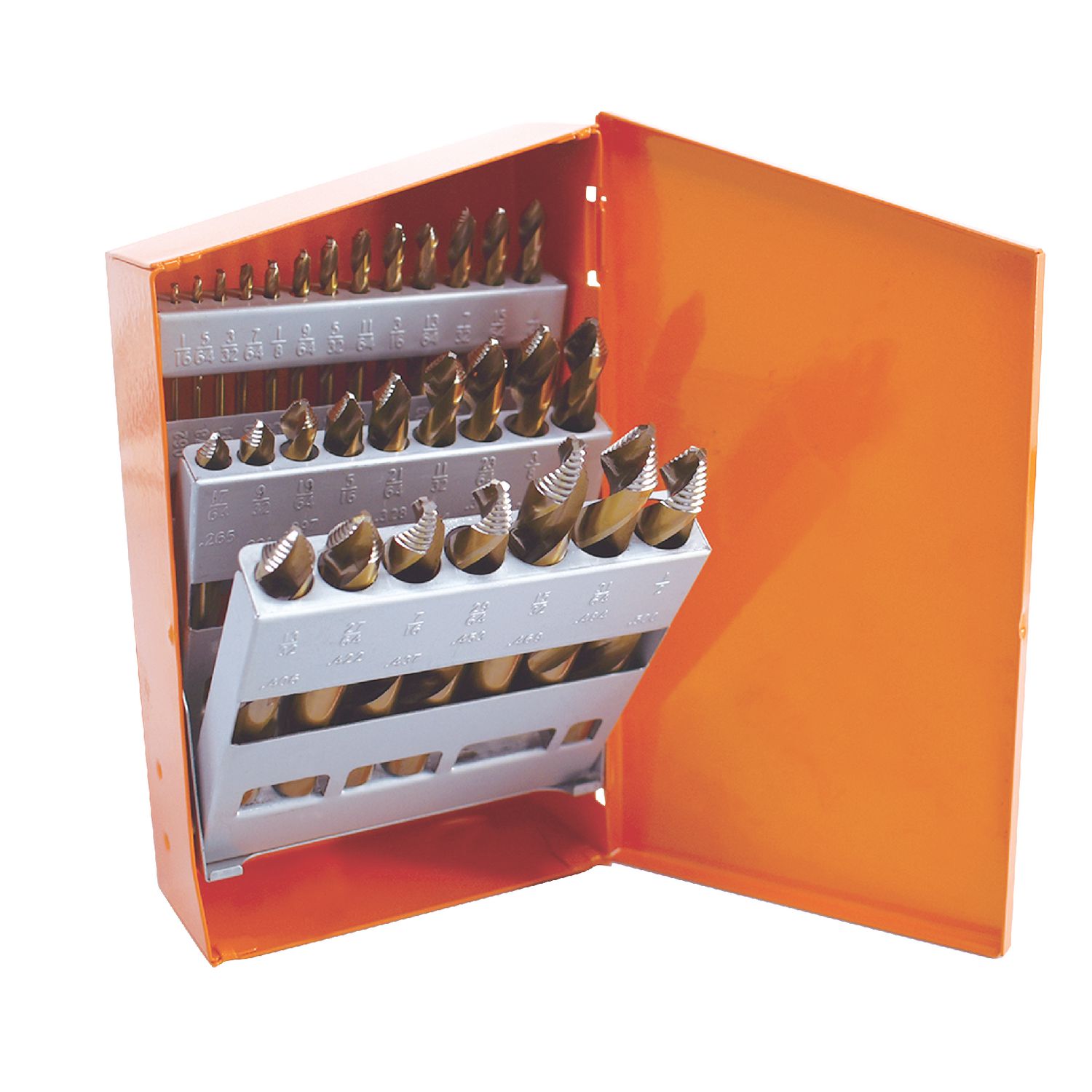 HYPER-STEP COBALT STUBBY REDUCED SHANK DRILL BIT SET, 29 PIECE DBC29HSRMS | eBaydiy Tools