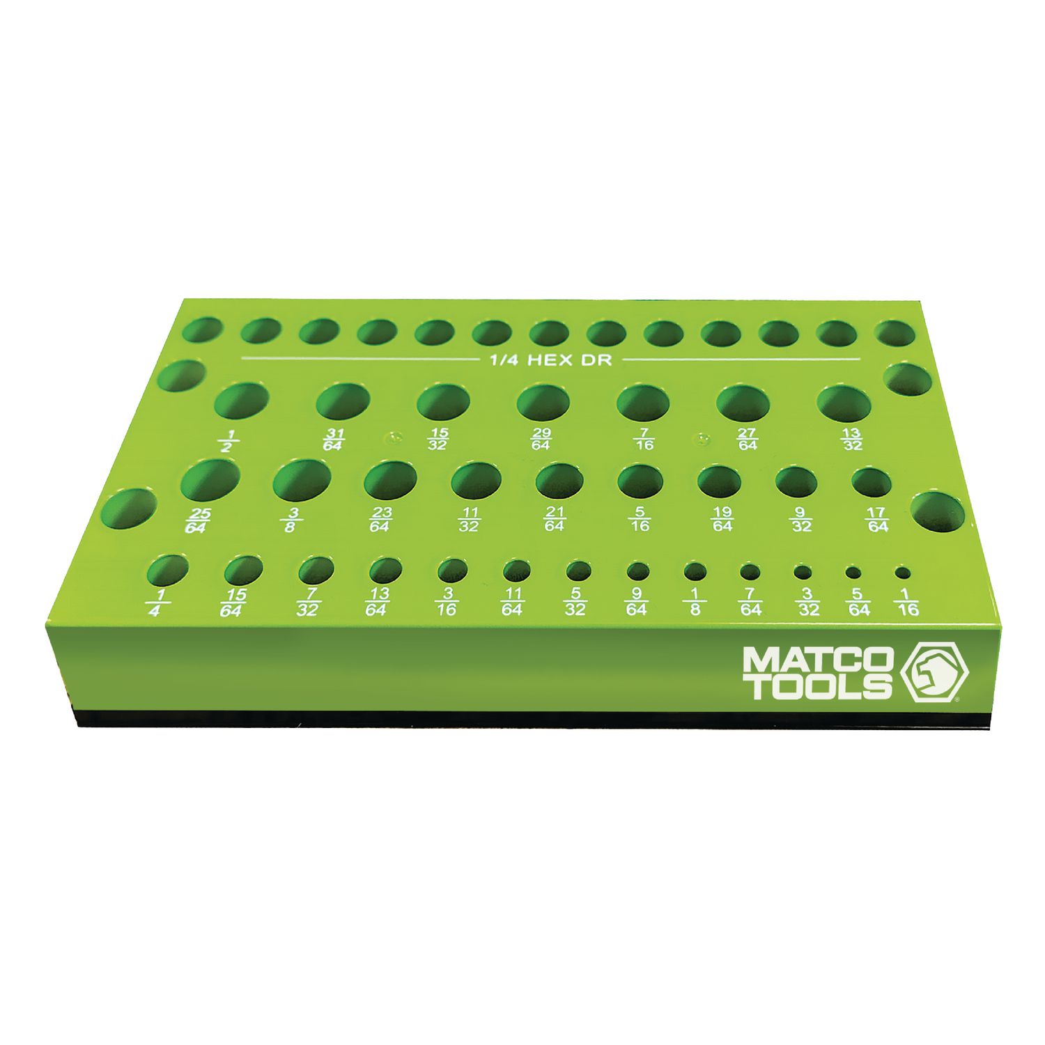 42 SLOT MAGNETIC REDUCED SHANK DRILL BIT HOLDER - GREEN AND BLACK DBMHHSRG | eBaydiy Tools