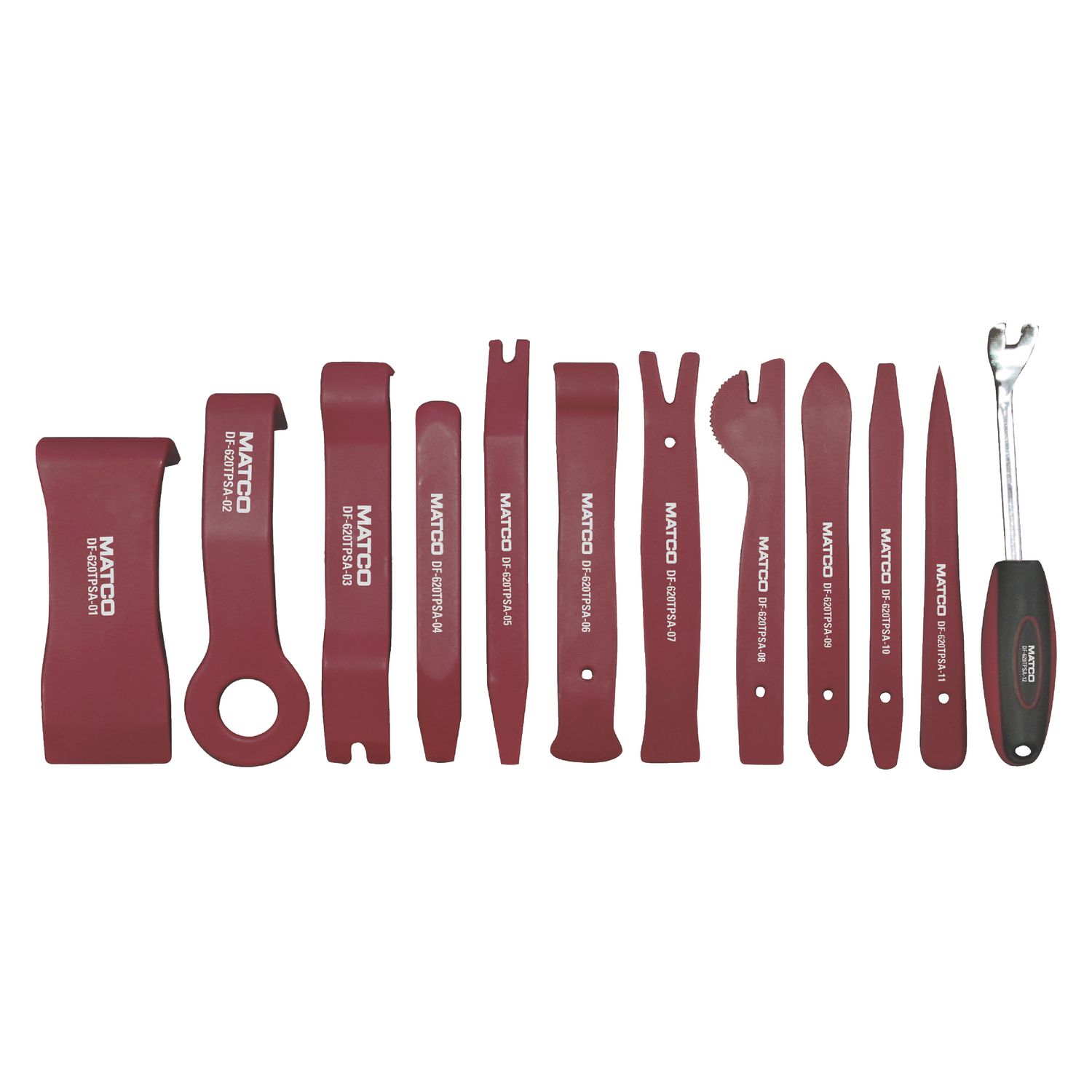 12 PIECE TRIM PANEL SCRAPER SET DF-620TPSA | eBaydiy Tools