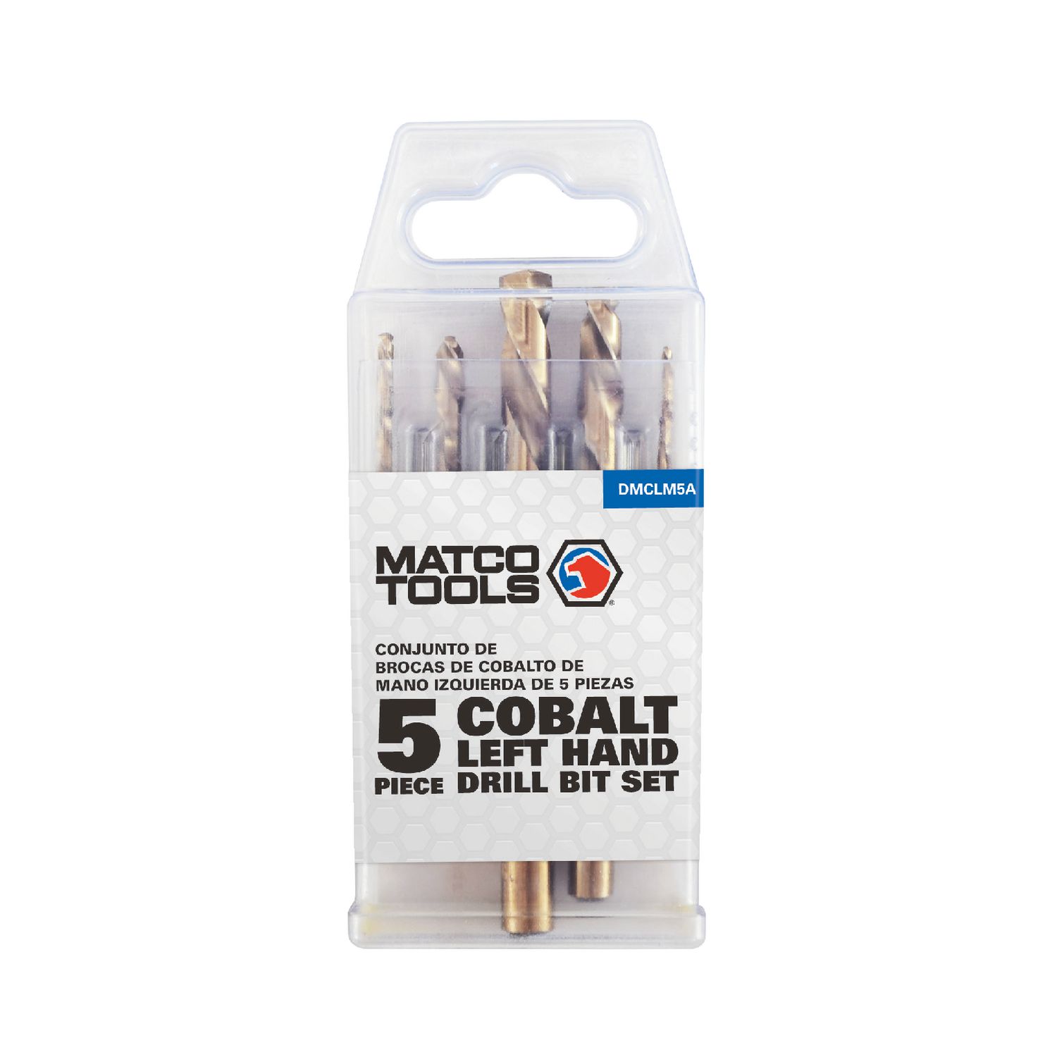 COBALT LEFT HAND DRILL BIT SET, 5 PIECE DMCLM5A | eBaydiy Tools
