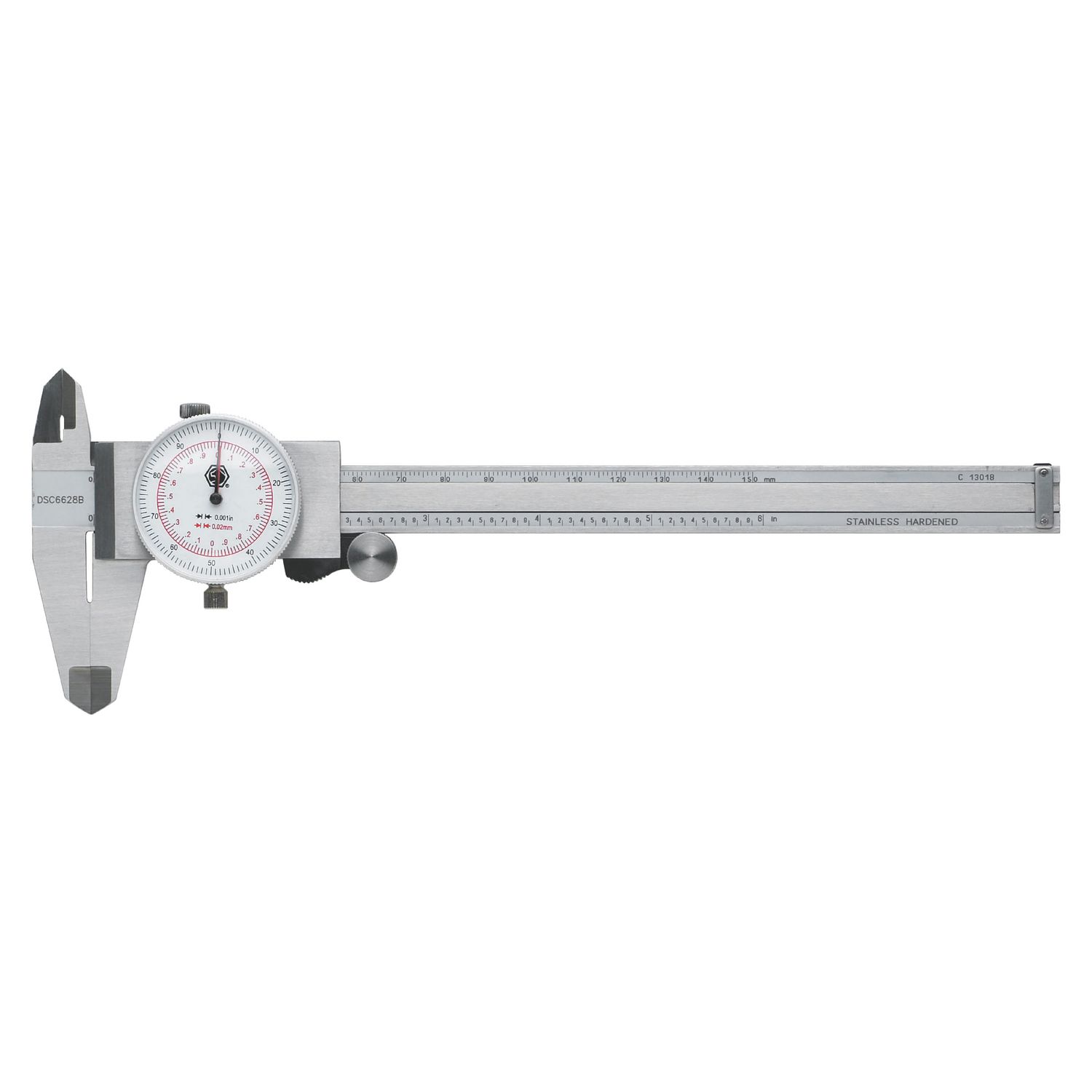 DOUBLE SCALE SAE AND METRIC DIAL CALIPER DSC6628B | eBaydiy Tools