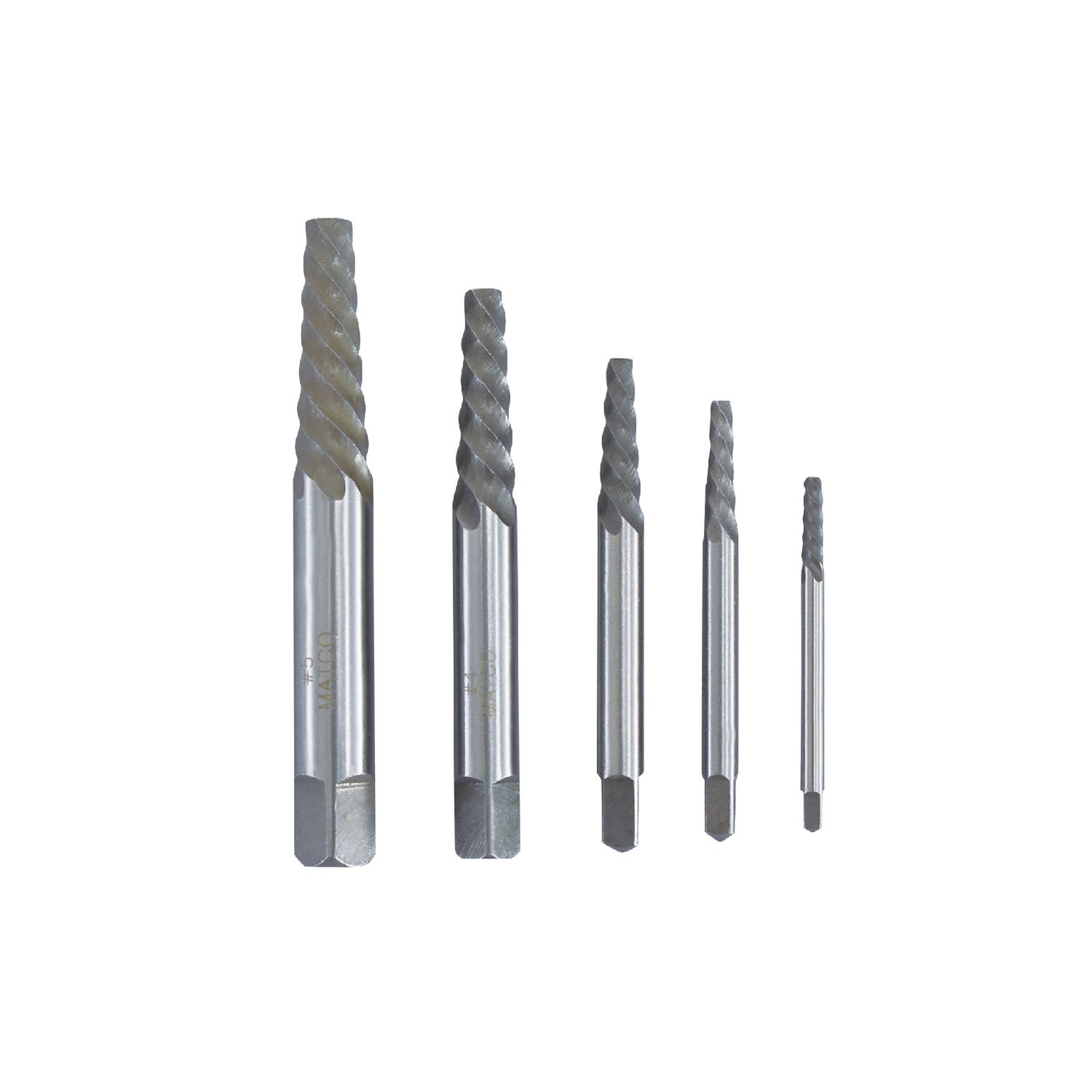 5 PIECE SPIRAL FLUTE EXTRACTOR SET EO35PA | eBaydiy Tools
