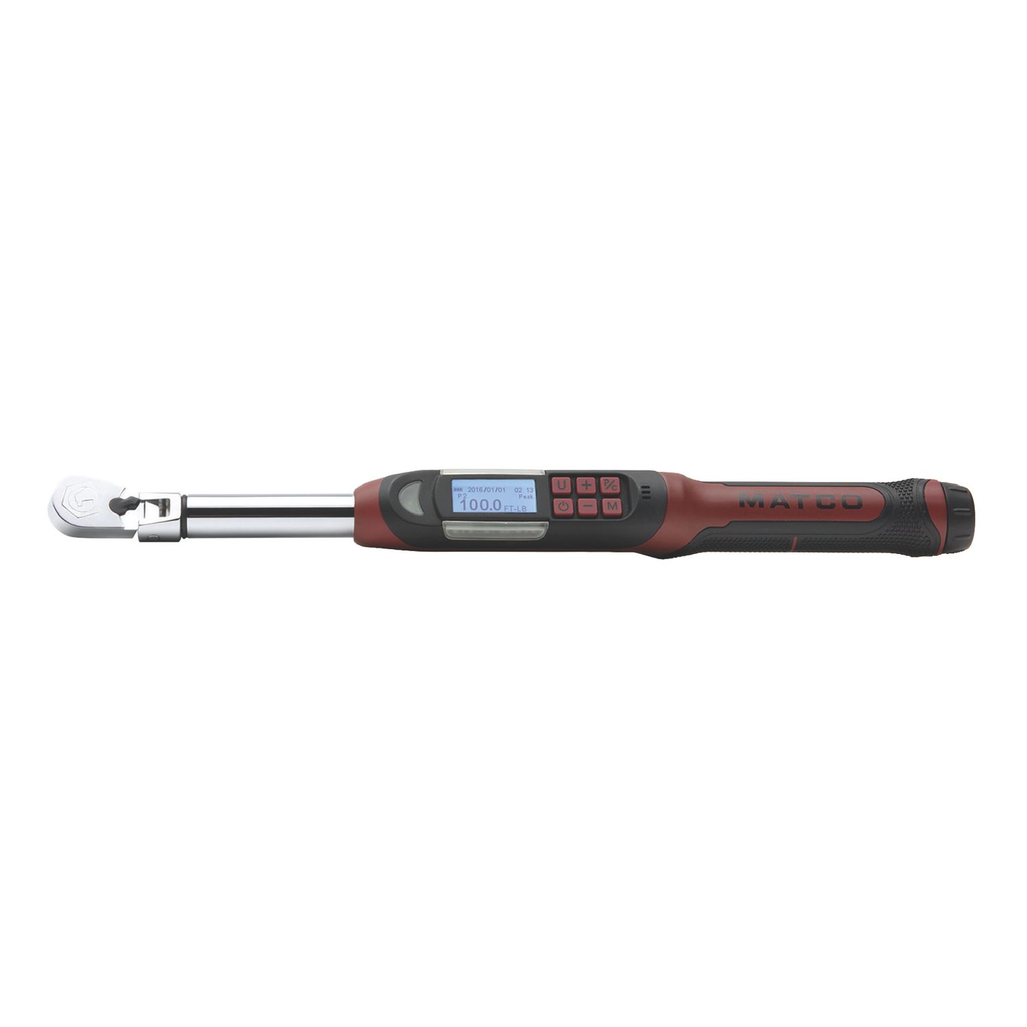 3/8 DRIVE FLEX HEAD ELECTRONIC TORQUE WRENCH 10-100 FT. LBS. WITH ANGLE ETWB100FKB | eBaydiy Tools