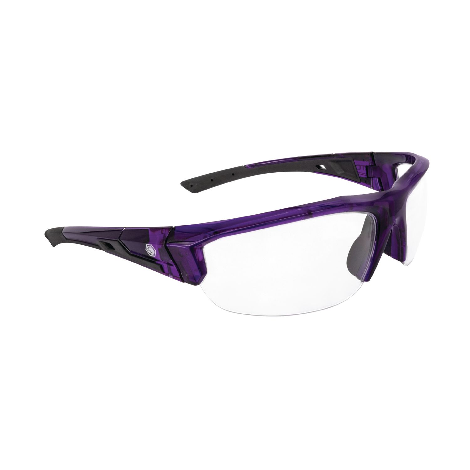 FORCEFLEX SAFETY GLASSES PURPLE MATCO HALF FRAME WITH CLEAR LENSES FF2PRTCLR | eBaydiy Tools