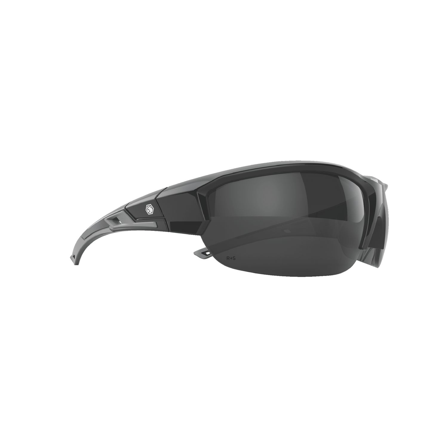 FORCEFLEX SAFETY GLASSES BLACK HALF FRAME WITH SMOKE LENSES FF2SMK | eBaydiy Tools