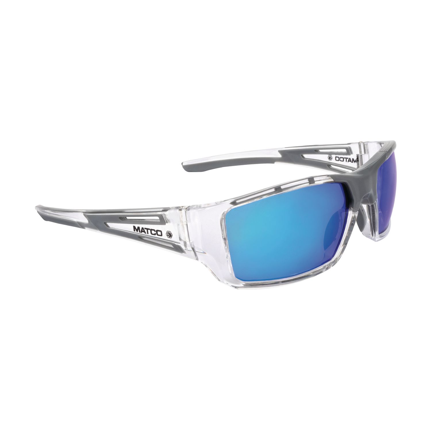 FORCEFLEX SAFETY GLASSES CLEAR FULL FRAME WITH BLUE LENSES FF5CLRTBL | eBaydiy Tools