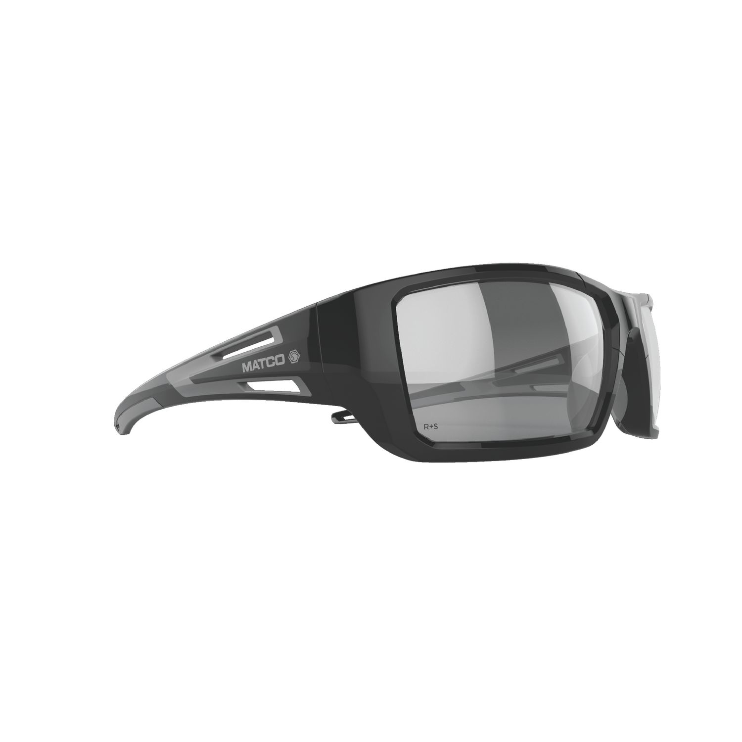 FORCEFLEX SAFETY GLASSES BLACK FULL FRAME WITH GRAY LENSES FF5IO | eBaydiy Tools