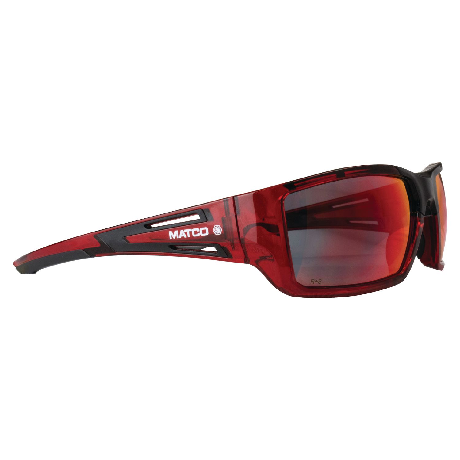 FORCEFLEX SAFETY GLASSES RED FULL FRAME WITH RED LENSES FF5RTRD | eBaydiy Tools