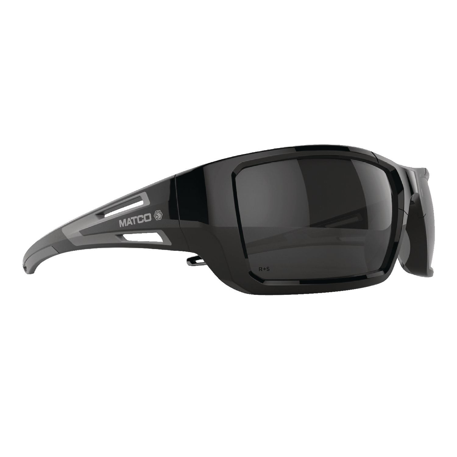 FORCEFLEX SAFETY GLASSES BLACK FULL FRAME WITH SMOKE LENSES FF5SMK | eBaydiy Tools