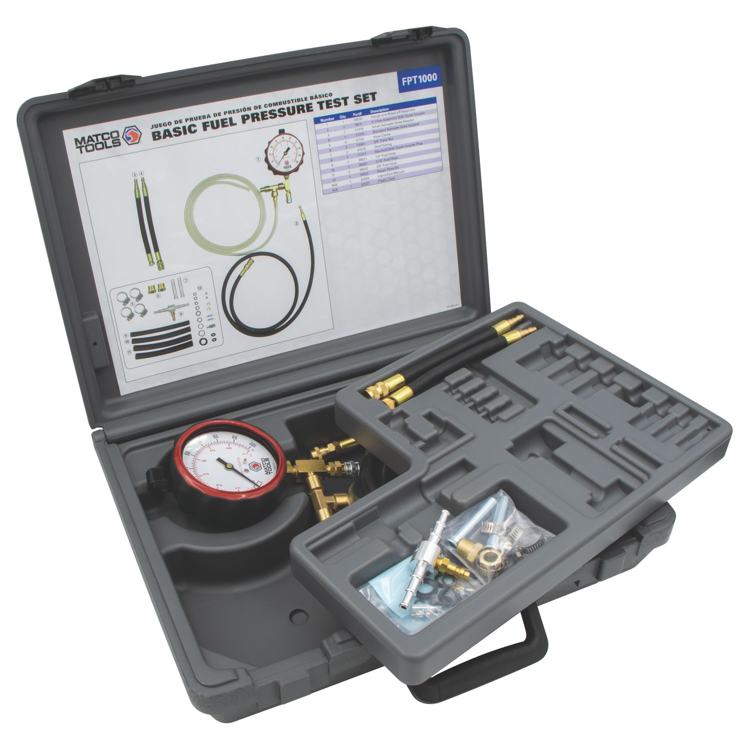 BASIC FUEL PRESSURE TEST SET FPT1000 | eBaydiy Tools