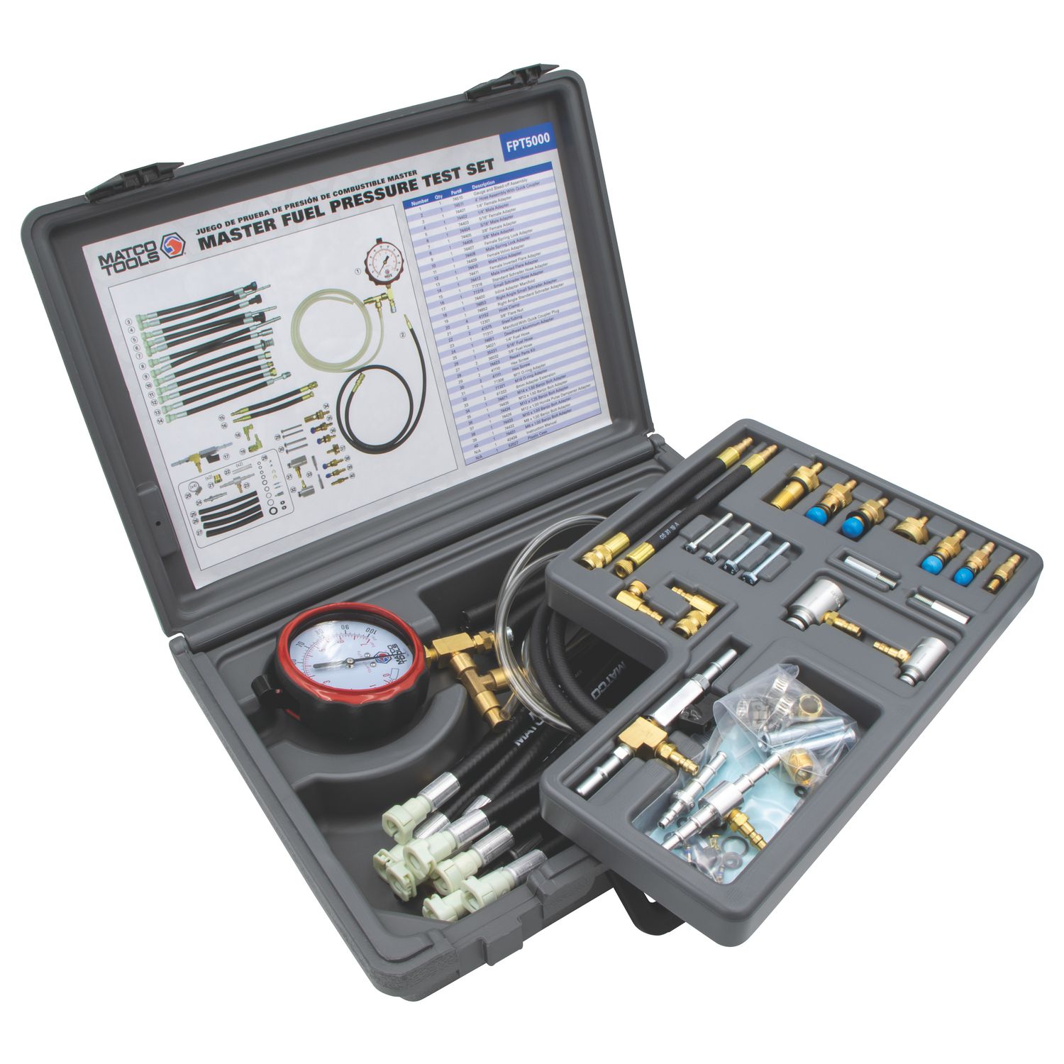 MASTER FUEL PRESSURE TEST SET FPT5000 | eBaydiy Tools