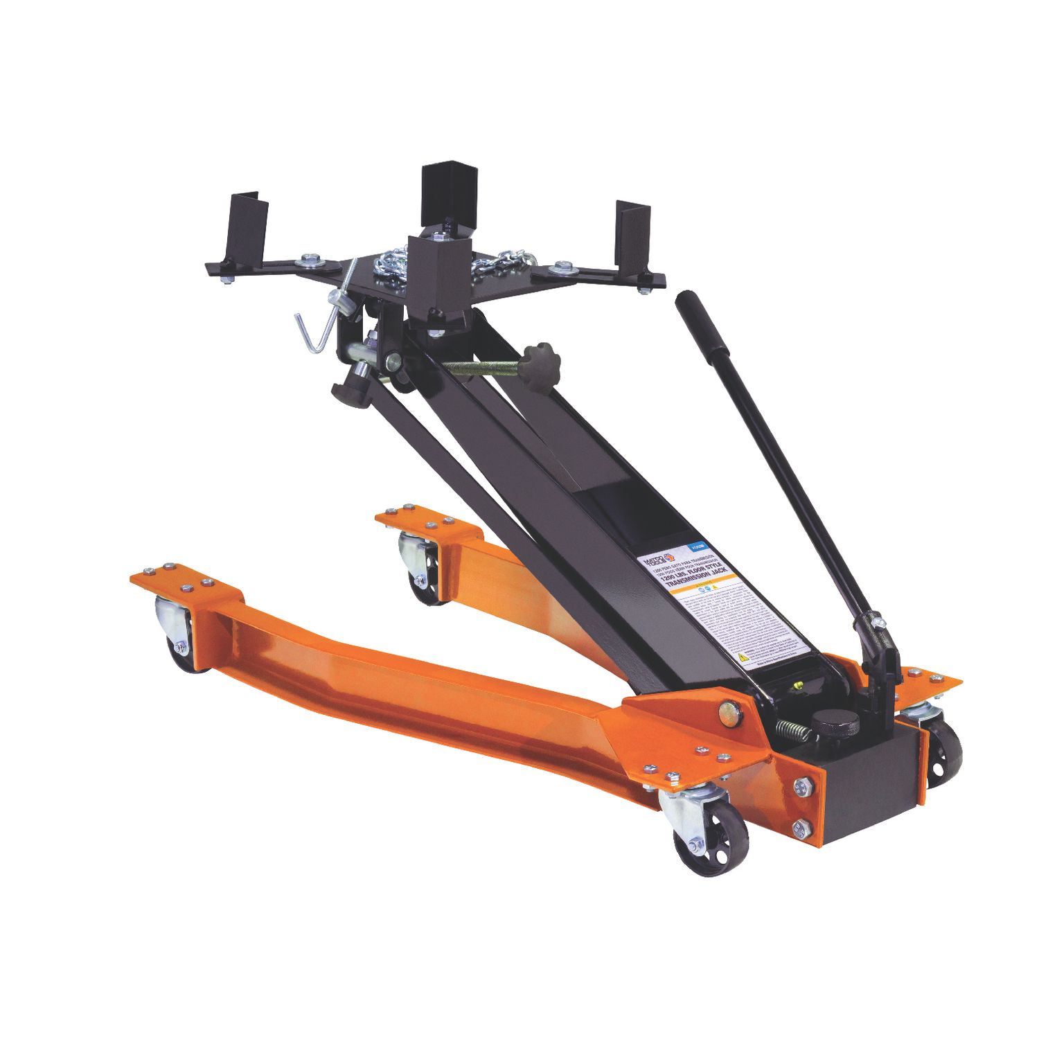 1200 LBS. FLOOR STYLE TRANSMISSION JACK ORANGE FTJ1200M | eBaydiy Tools