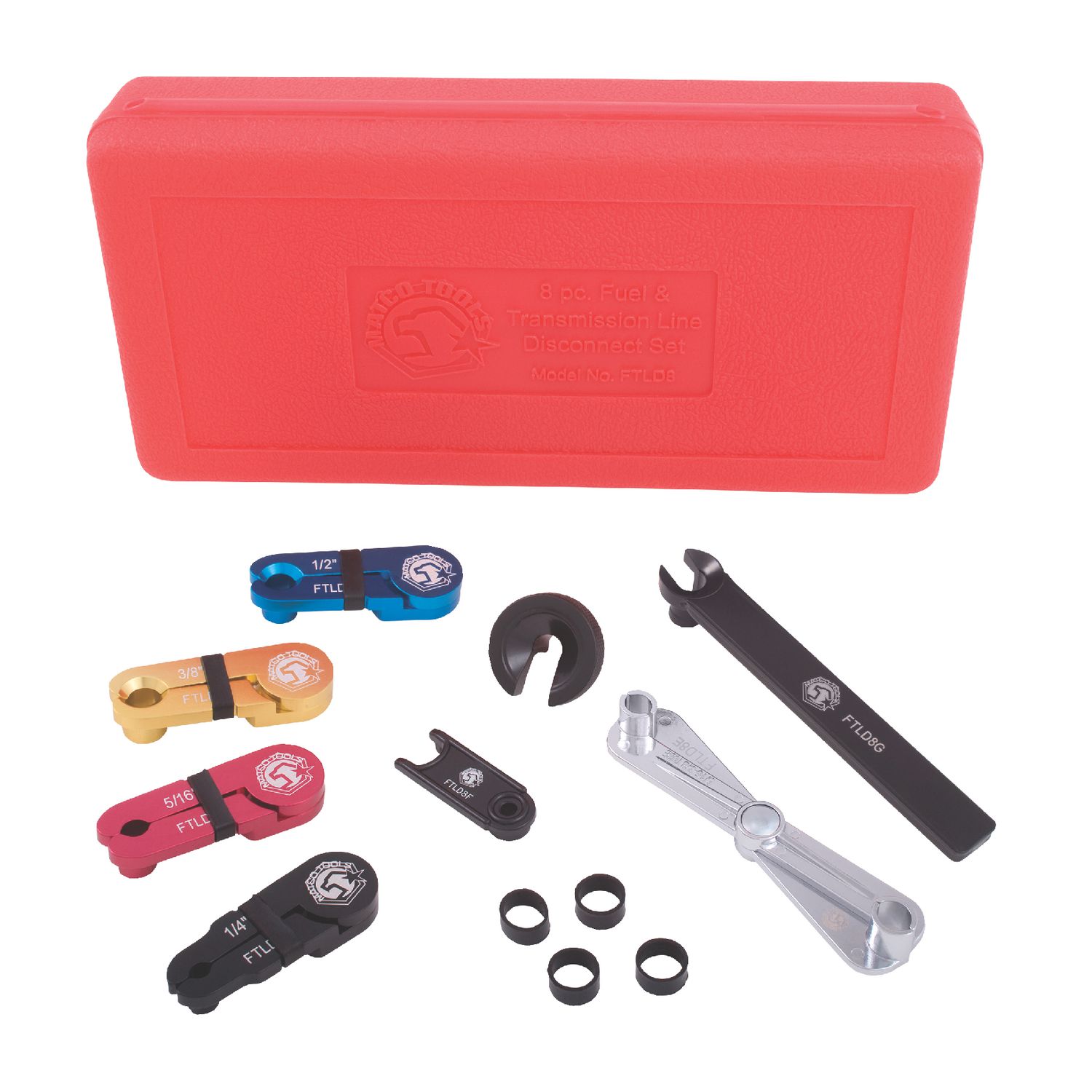 8 PIECE FUEL AND TRANSMISSION LINE DISCONNECT SET FTLD8 | eBaydiy Tools