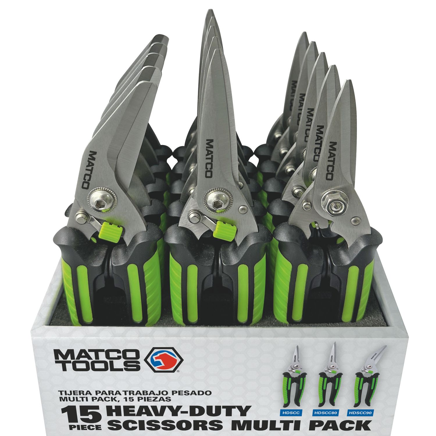 HEAVY-DUTY SCISSOR DISPLAY, 15 PIECE HDSCCDIS | eBaydiy Tools