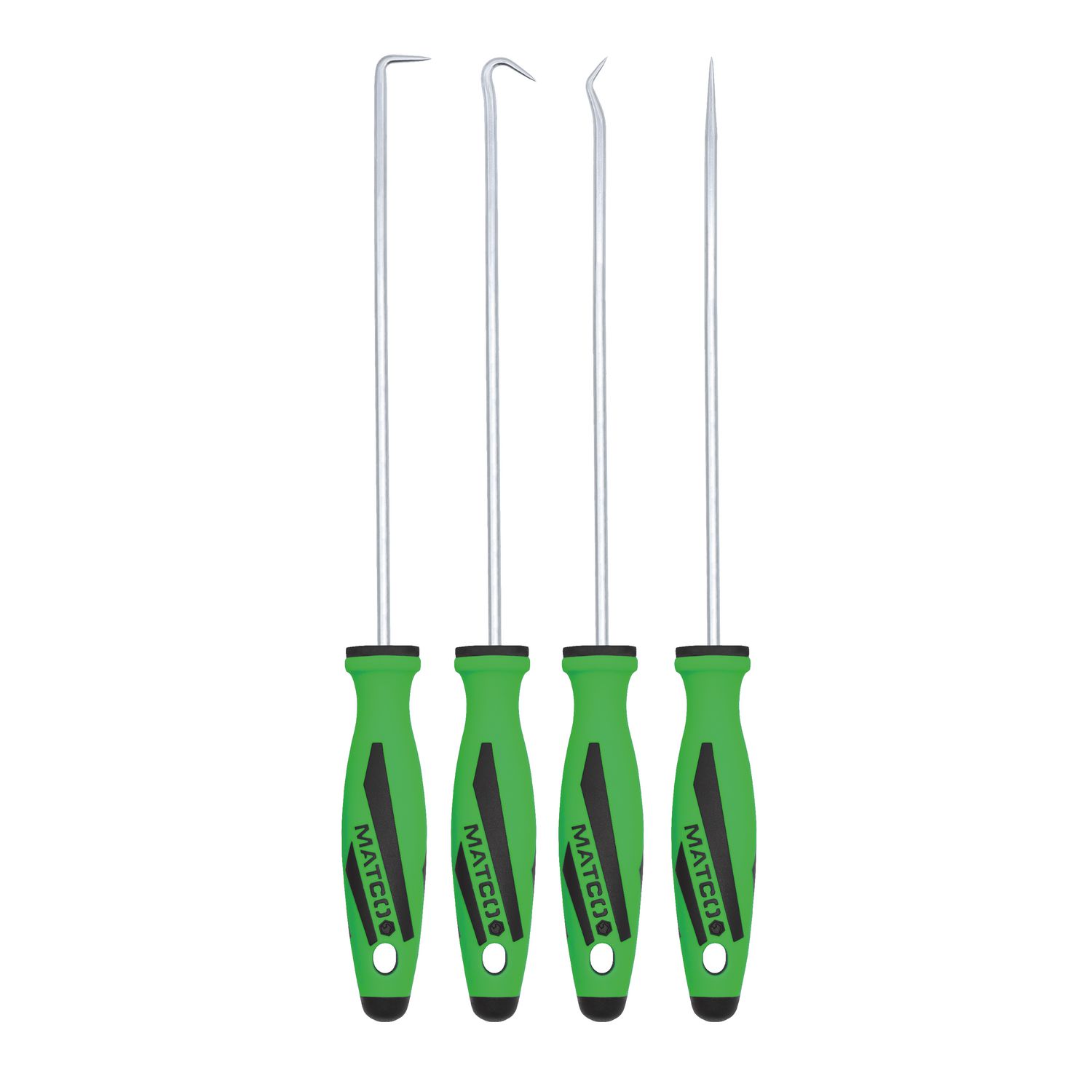 4 PIECE LONG HOOK AND PICK SET - GREEN HP4LGC | eBaydiy Tools