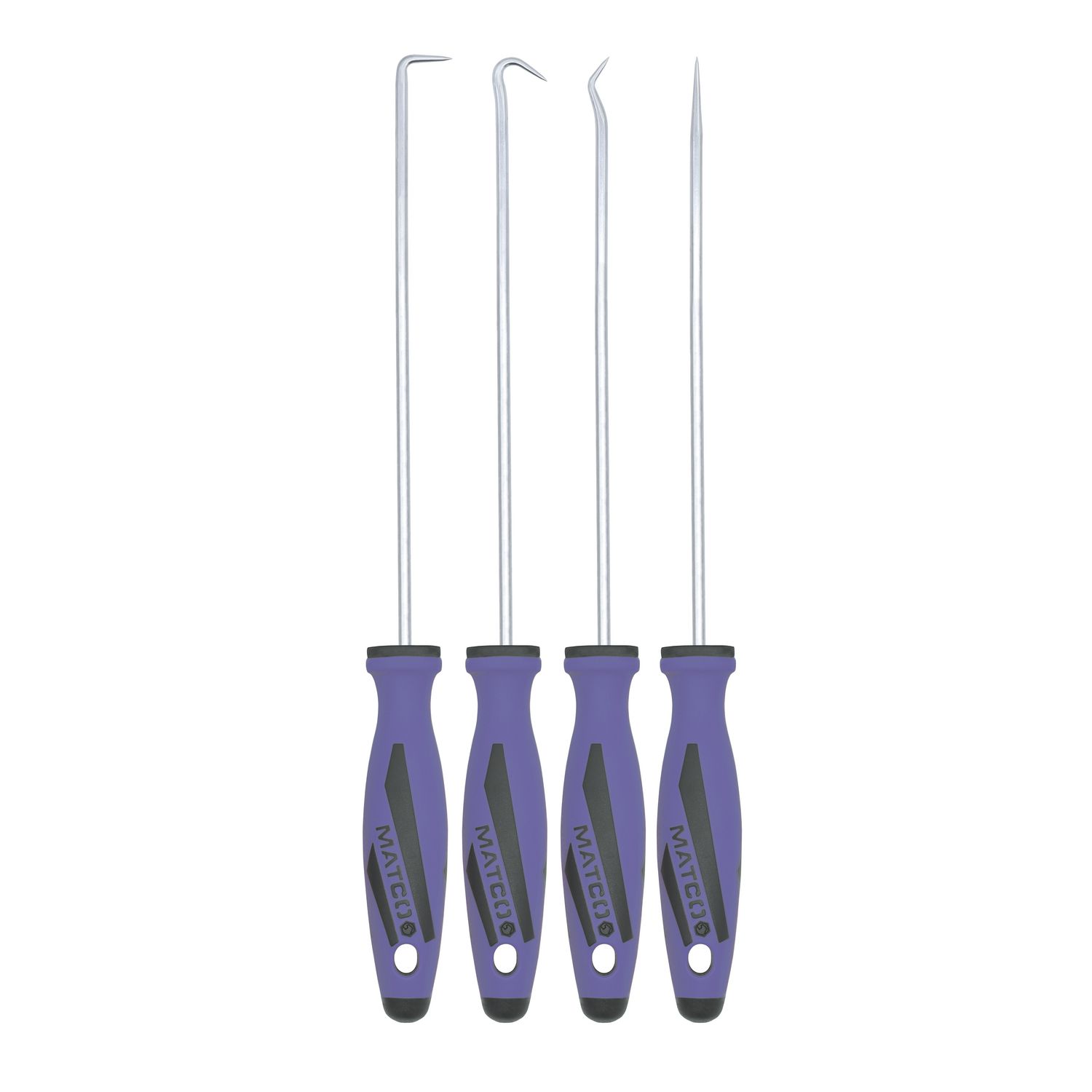 4 PIECE LONG HOOK AND PICK SET - PURPLE HP4LPRC | eBaydiy Tools